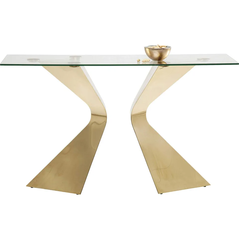 kare-design-gloria-konsole-82x140x45-cm-konsolentisch-gold-mit-glasplatte image 1
