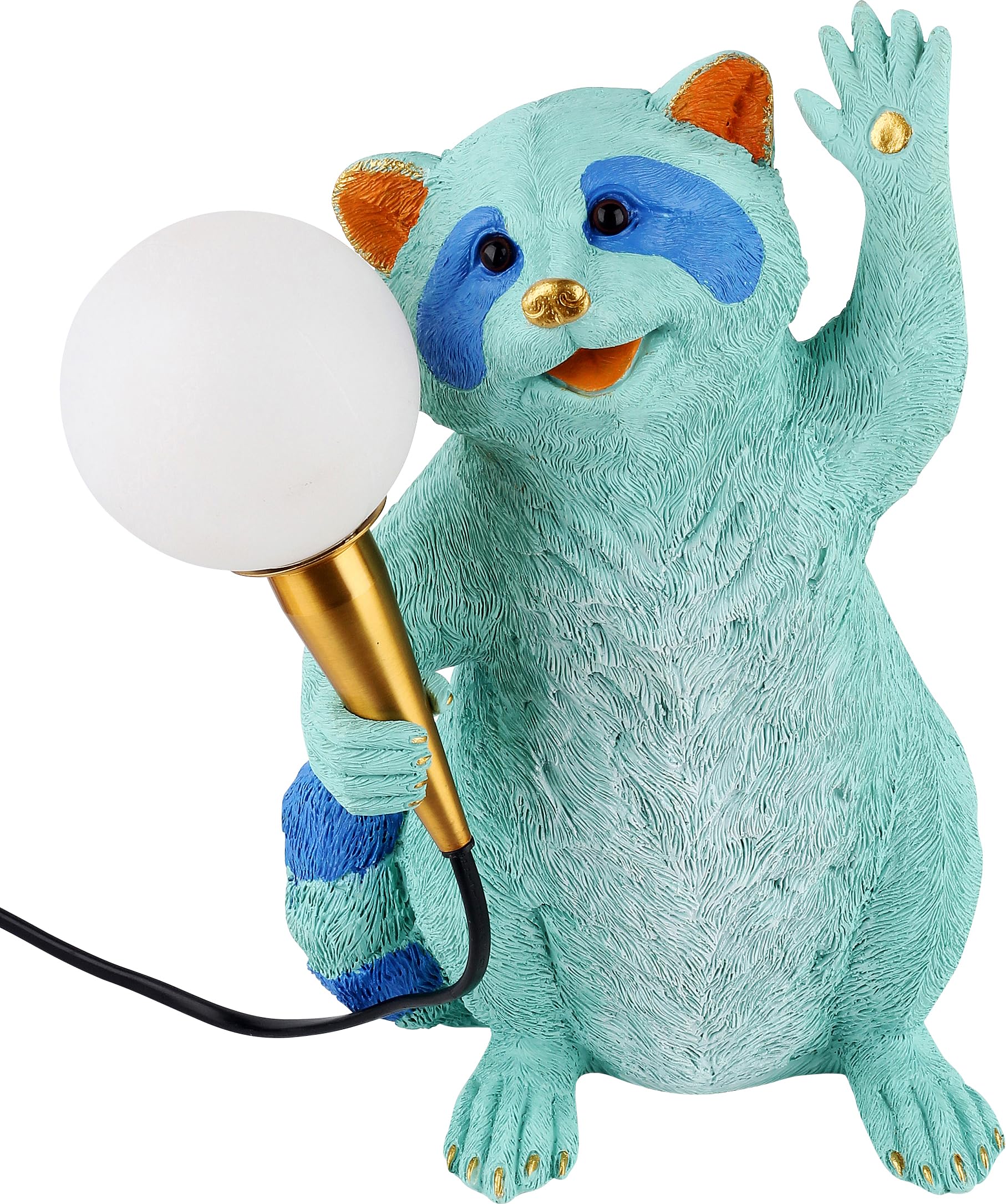 kare-design-raccoon-tischleuchte-blau-waschb-r-31x19x18-cm image 1