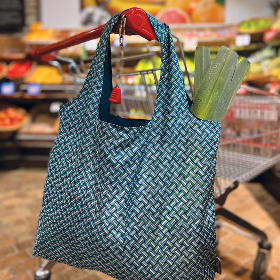 cedon-easy-bag-trio-gr-n-faltbarer-einkaufsbeutel-mit-innentasche image 2