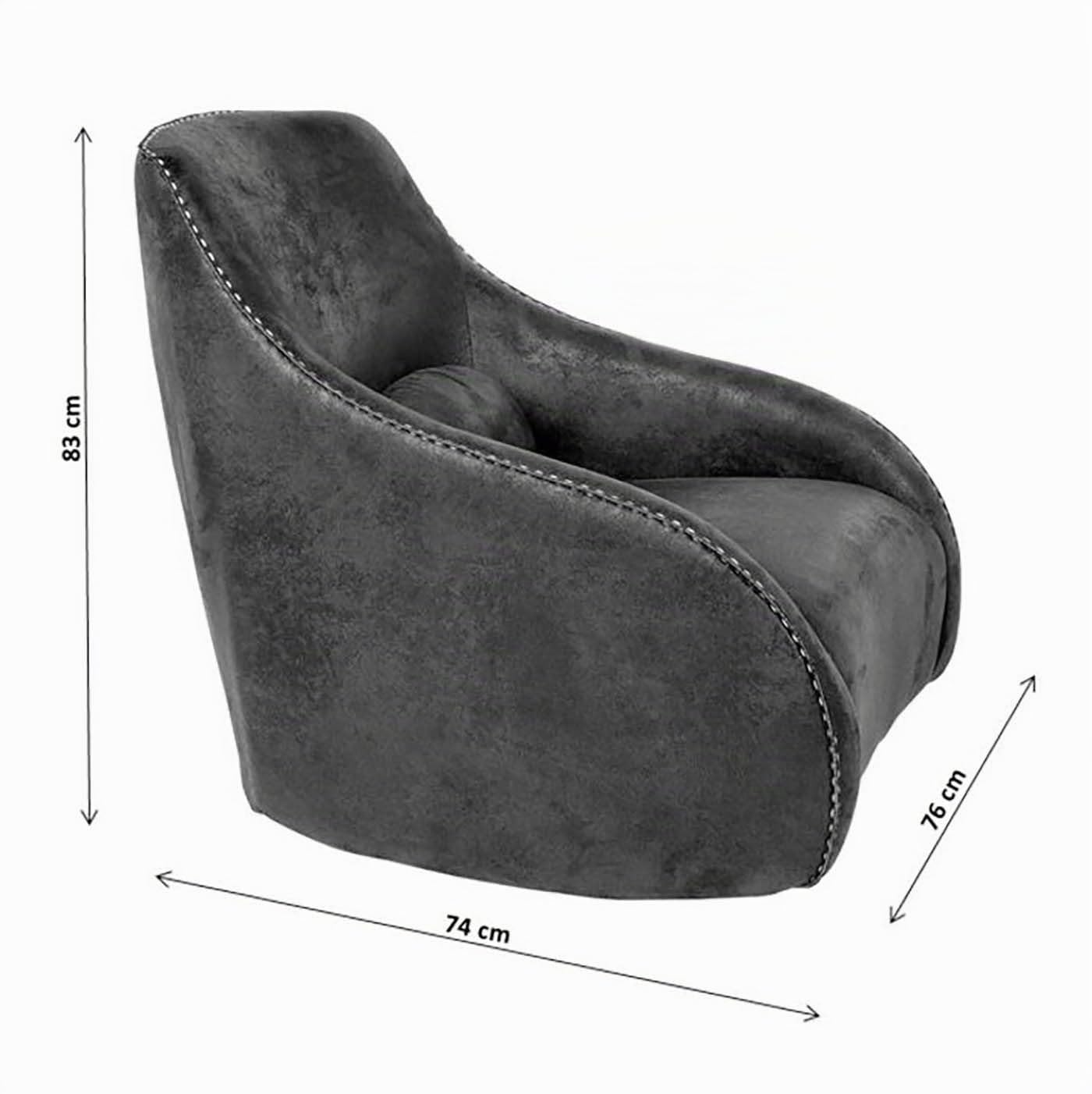 kare-design-sessel-swing-ritmo-braun-schaukelsessel-vintage-83x76x74-cm image 3