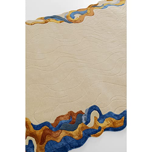 kare-design-teppich-waves-170x240-cm-beige-wolle-viskose image 4