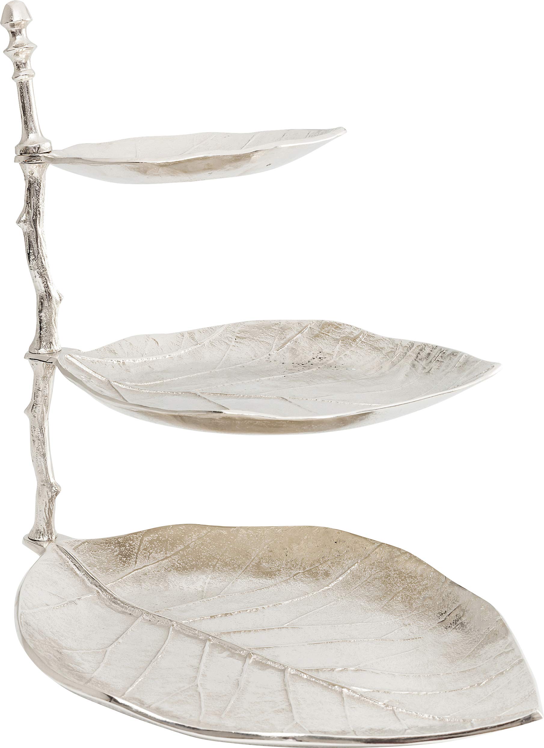 kare-design-leaf-etagere-silber-46x32x45-cm-3-bl-tter image 5