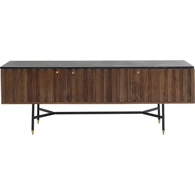 kare-design-apiano-lowboard-55x150x40-cm-braun-schwarz-tv-konsole-3-t-ren image 1