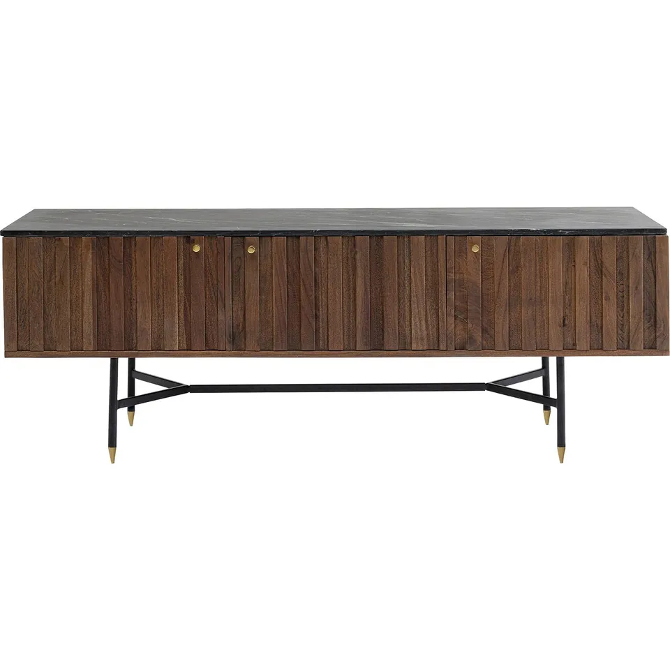 kare-design-apiano-lowboard-55x150x40-cm-braun-schwarz-tv-konsole-3-t-ren image 1