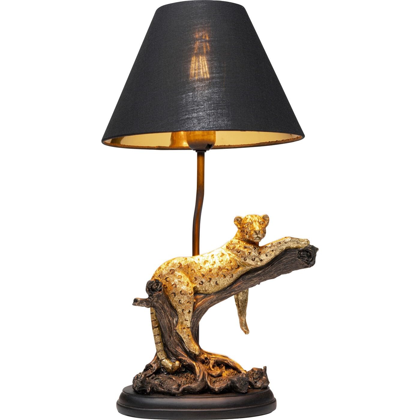 kare-design-tischlampe-relax-leopard-schwarz-gold-49-5x27-5x26-cm-dekoleuchte image 4