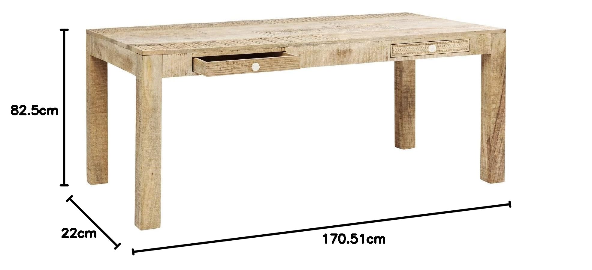 kare-design-tisch-puro-plain-esstisch-braun-76x70x140-cm image 2