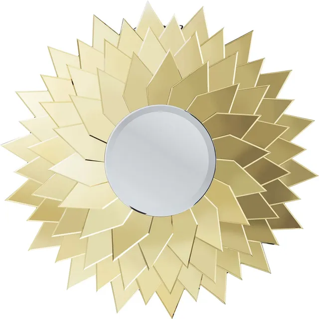 kare-design-sunflower-sonnenspiegel-wandspiegel-gold-rund-120-cm image 1