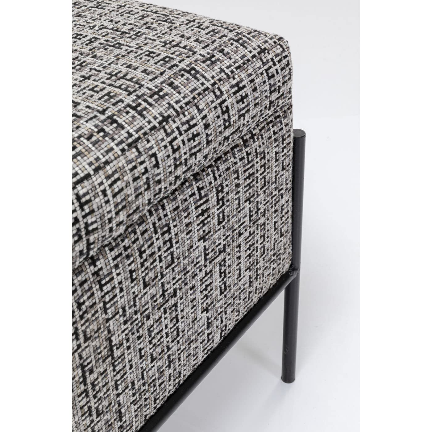 kare-design-bank-storage-schwarz-wei-sitzbank-mit-2-f-chern-43x120x40cm image 4