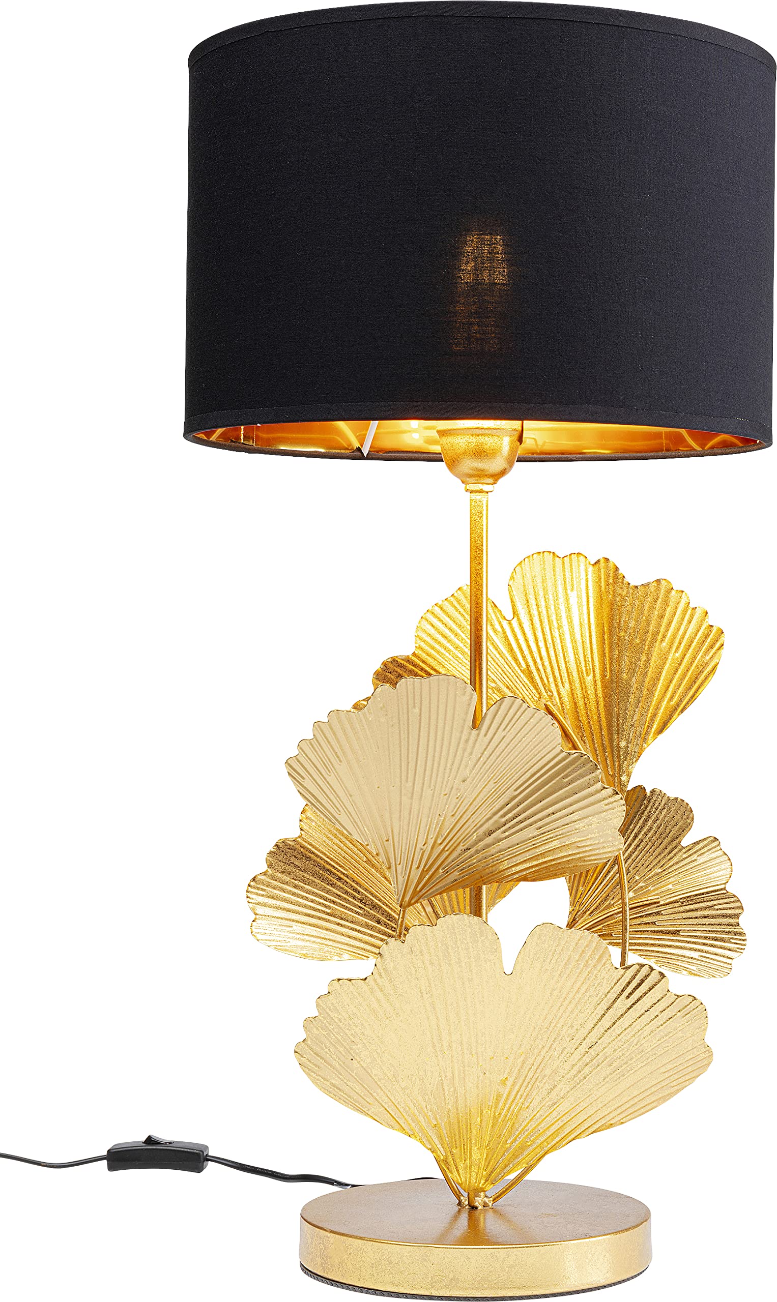 kare-design-tischlampe-flores-gold-62x30x30-cm-ginkgo image 1