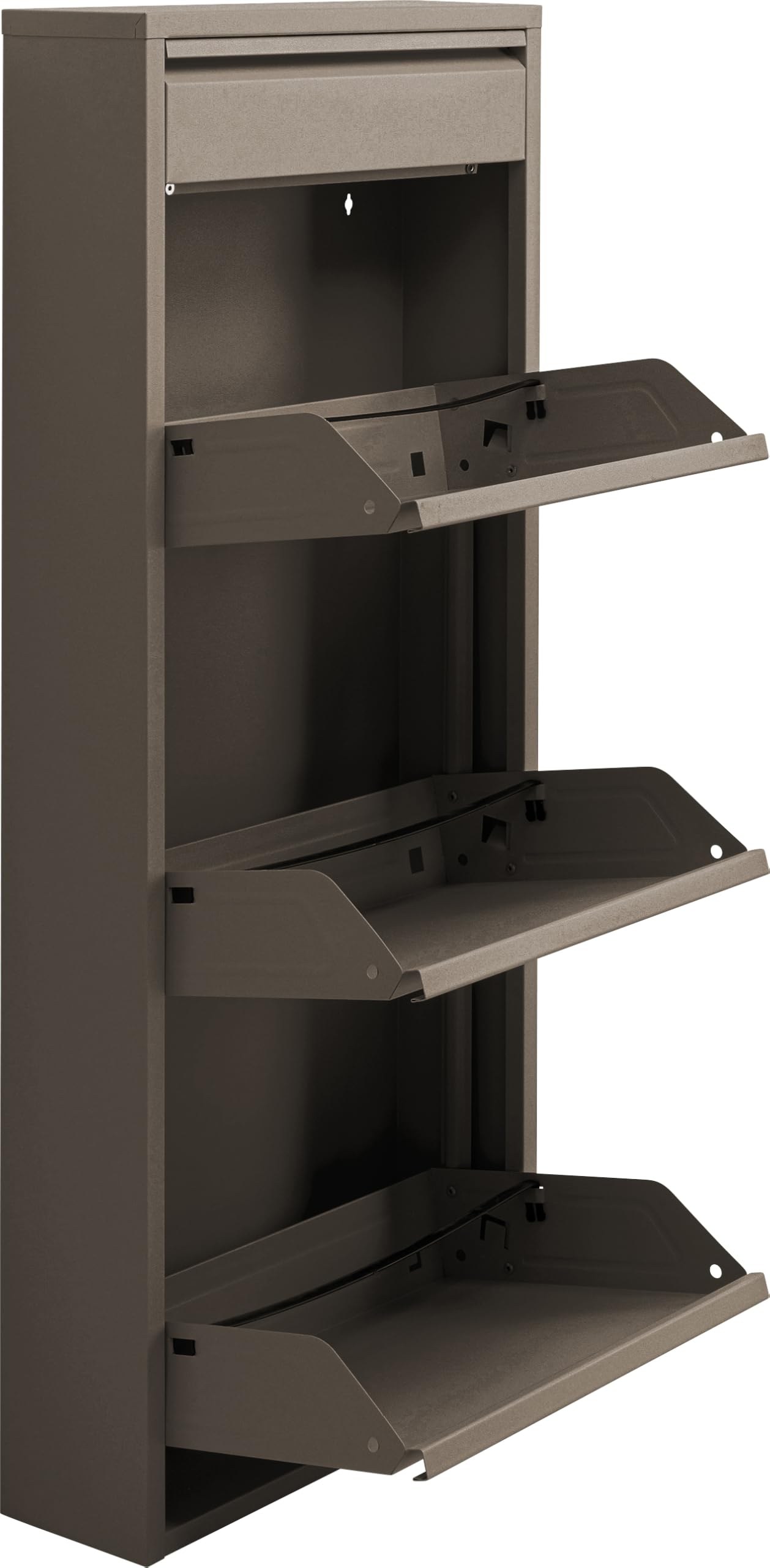 kare-design-caruso-3-1-schuhschrank-taupe-schmal-119x50x15-cm image 5