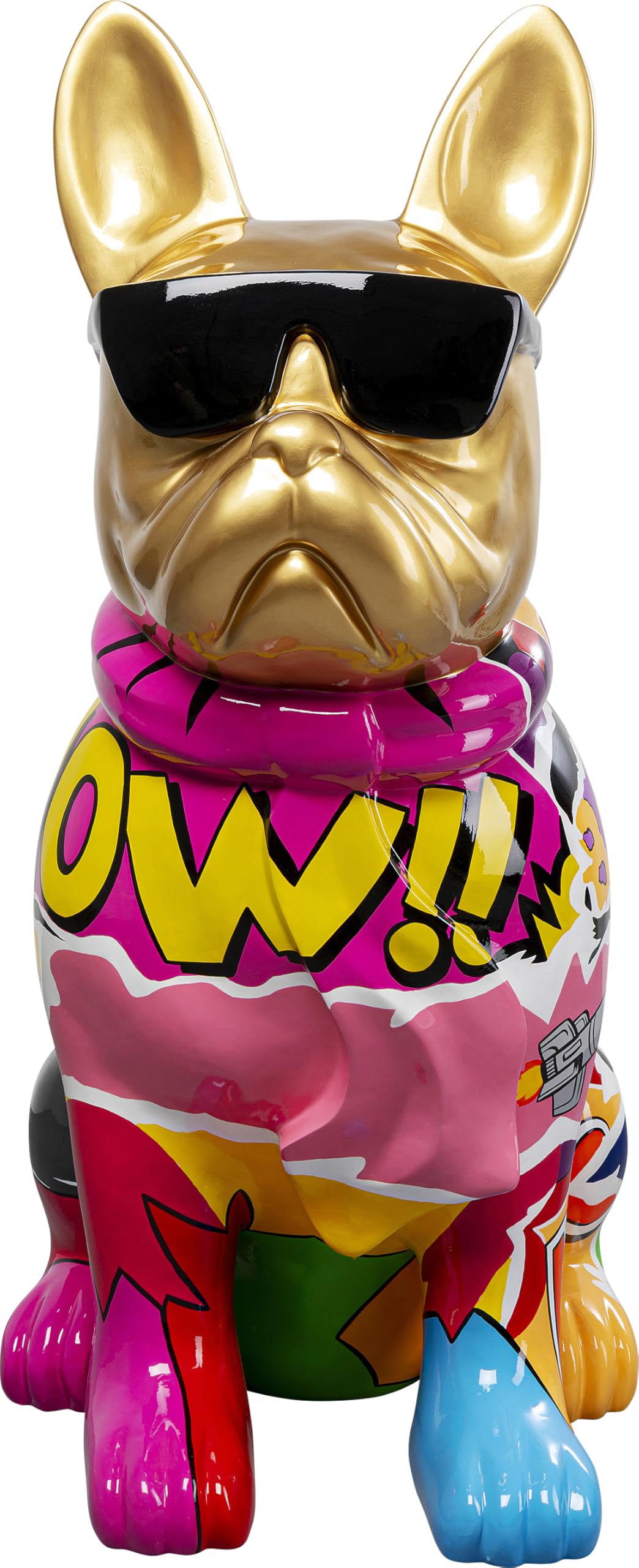 kare-design-graffiti-dog-deko-figur-mehrfarbig-handbemalt-49x24x8-cm image 1