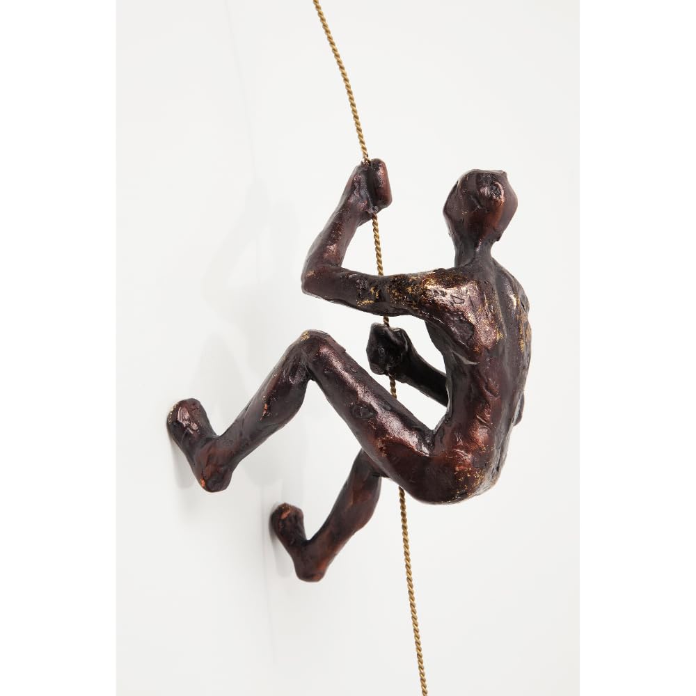 kare-design-wandobjekt-climber-rope-kletterer-wandschmuck-braun-23x14x9-cm image 3