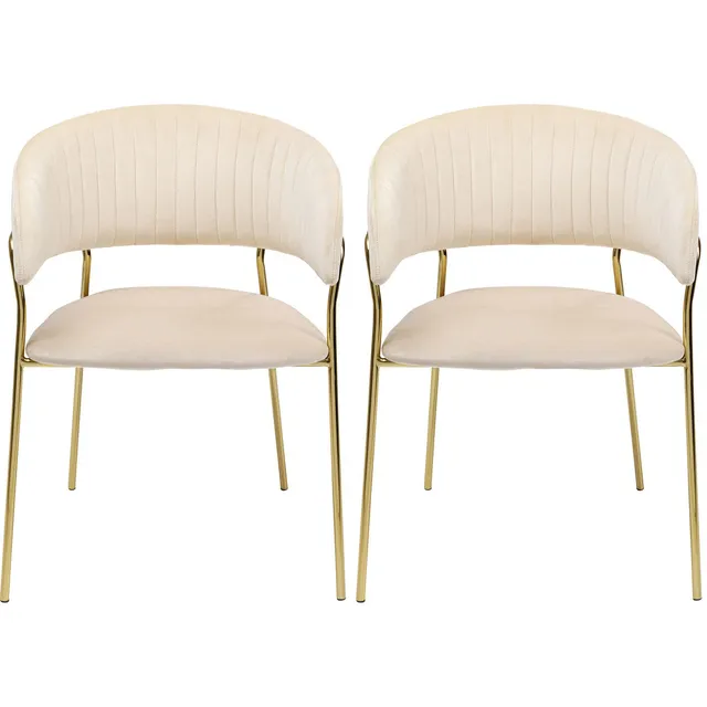 kare-design-armlehnenstuhl-belle-2er-set-creme-78x57x54-cm-polsterstuhl-mit-stah image 1