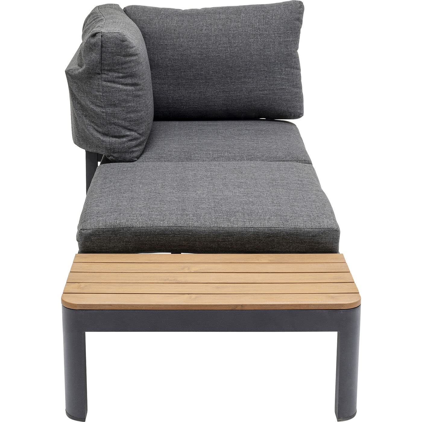 kare-design-recamiere-happy-day-links-braun-schwarz-outdoor-63x166x66-cm image 1
