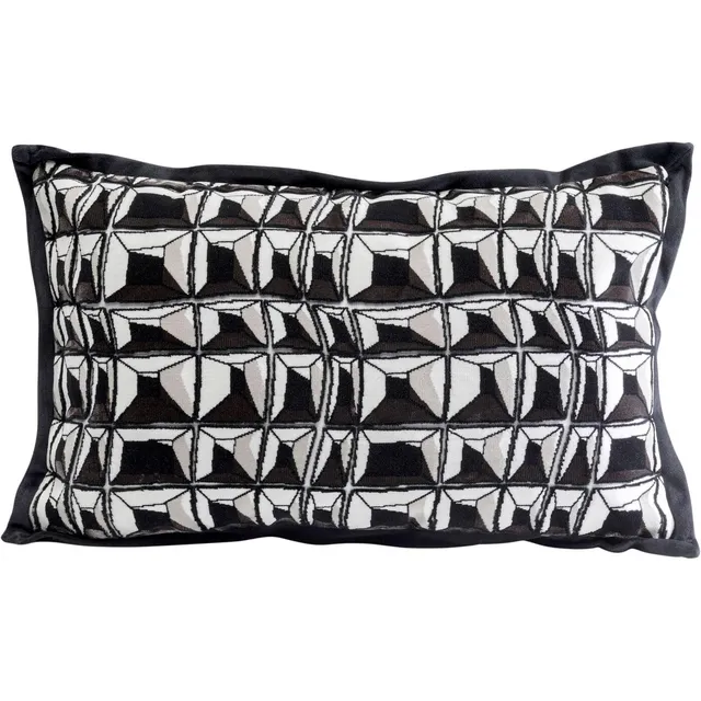 kare-design-kissen-cut-pile-dekokissen-50x30-cm-schwarz-wei-samtoptik-mit-f-llun image 1