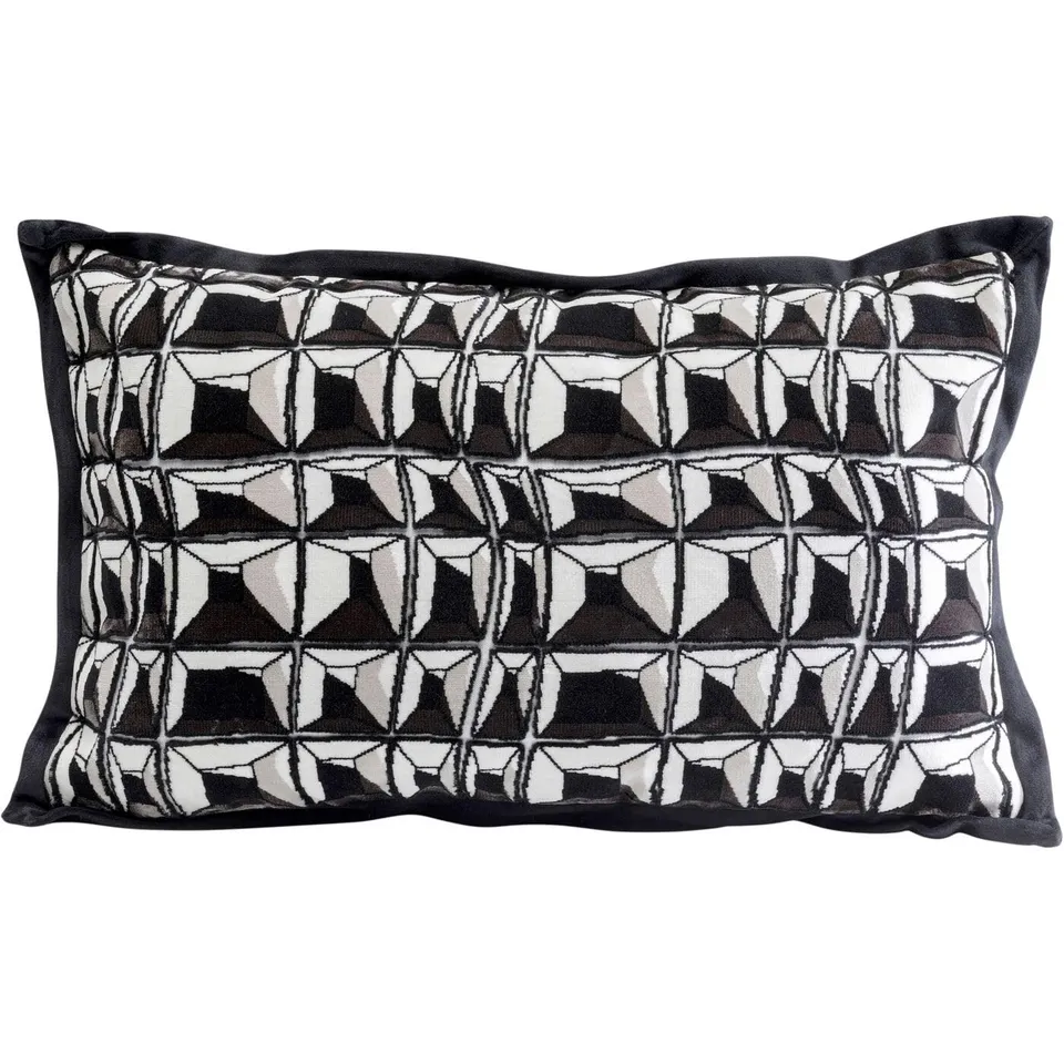 kare-design-kissen-cut-pile-dekokissen-50x30-cm-schwarz-wei-samtoptik-mit-f-llun image 1