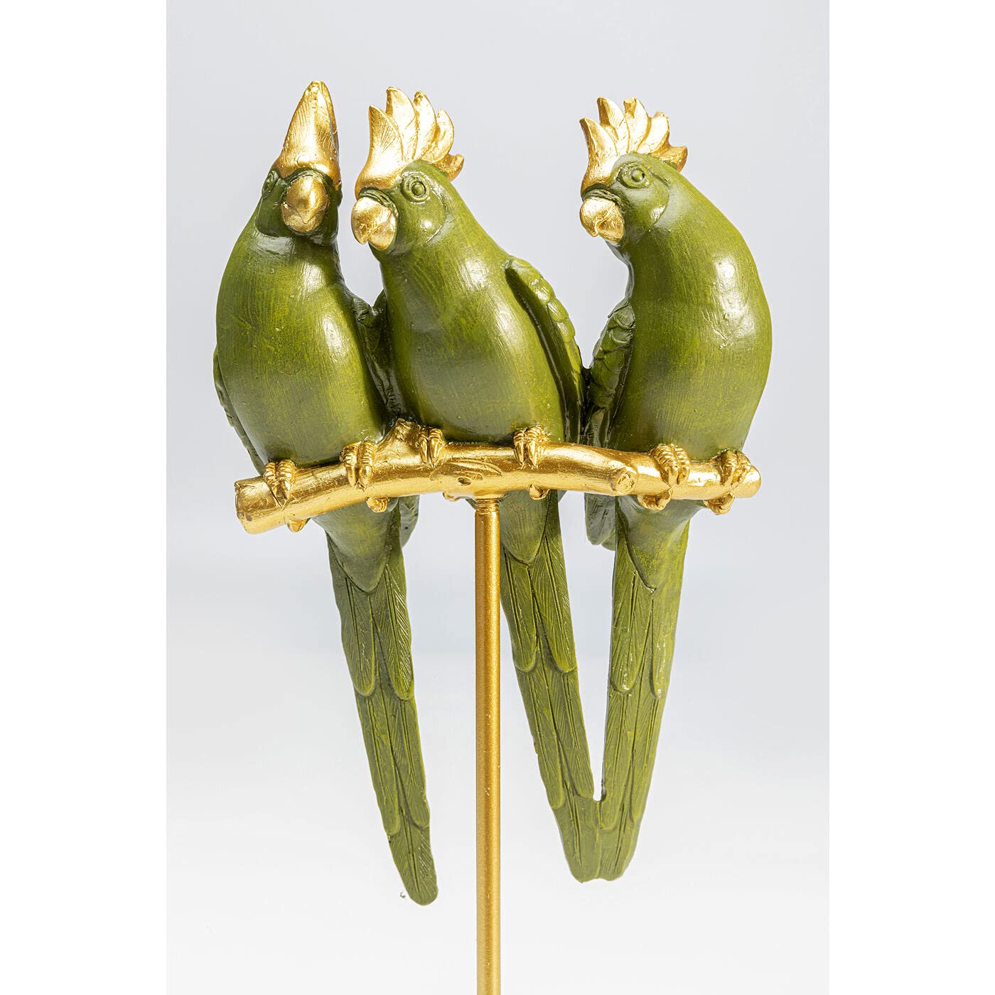 kare-design-parrot-friends-deko-figur-vogel-37-cm-gold-gr-n image 4