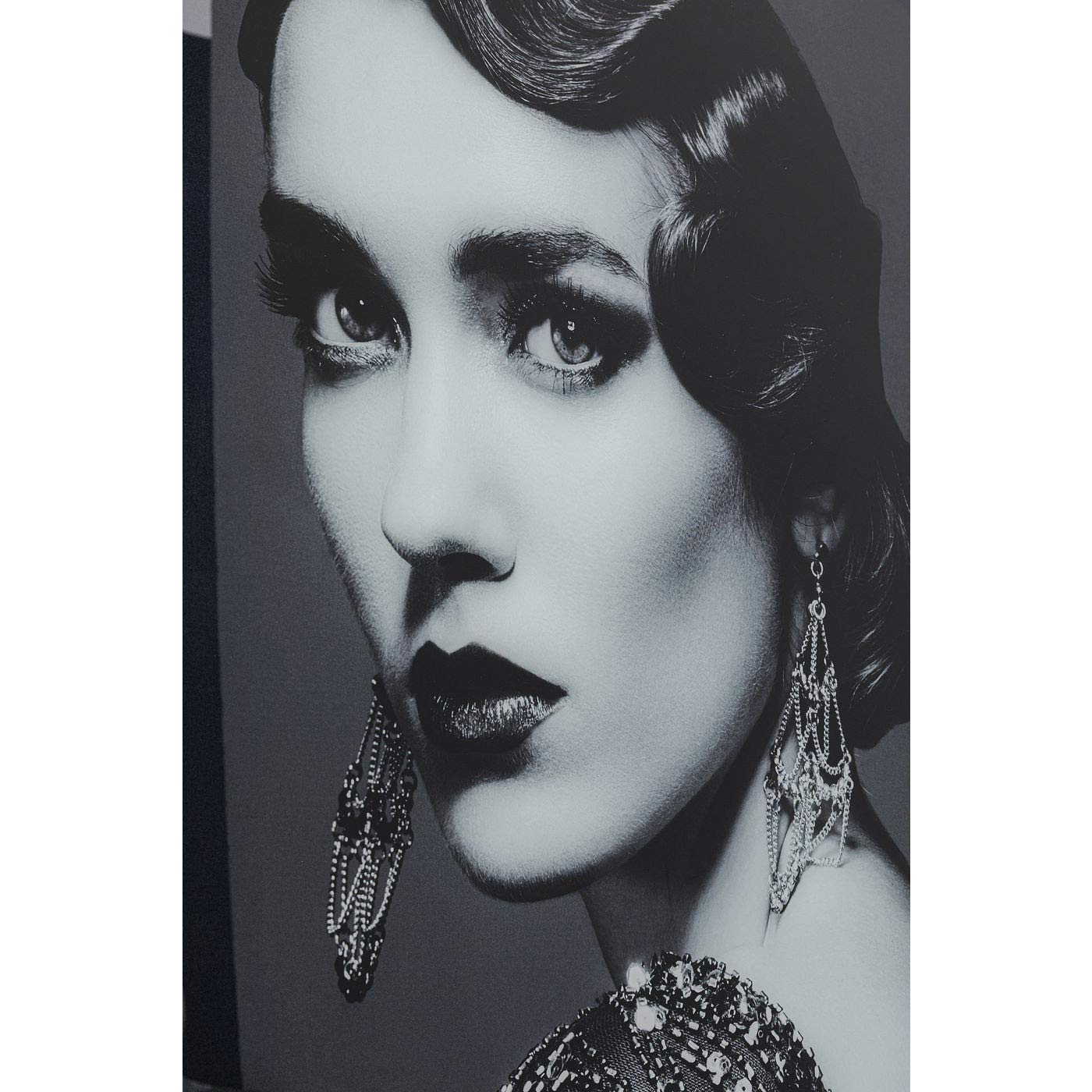 kare-design-glasbild-beauty-lady-mehrfarbig-hochformat-150x120-cm image 3