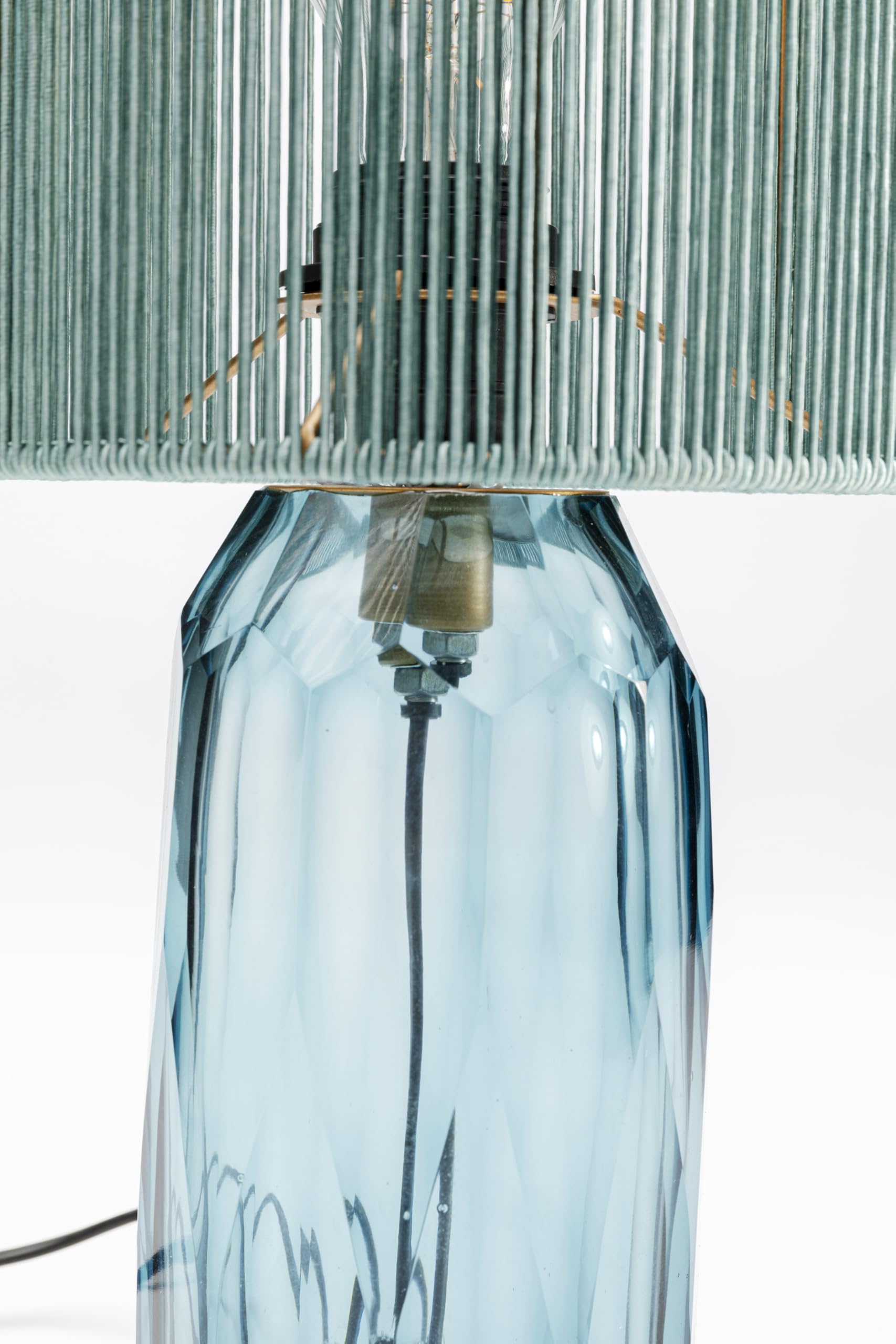 kare-design-tischlampe-vecchio-blau-glas-42x18x18-cm image 4