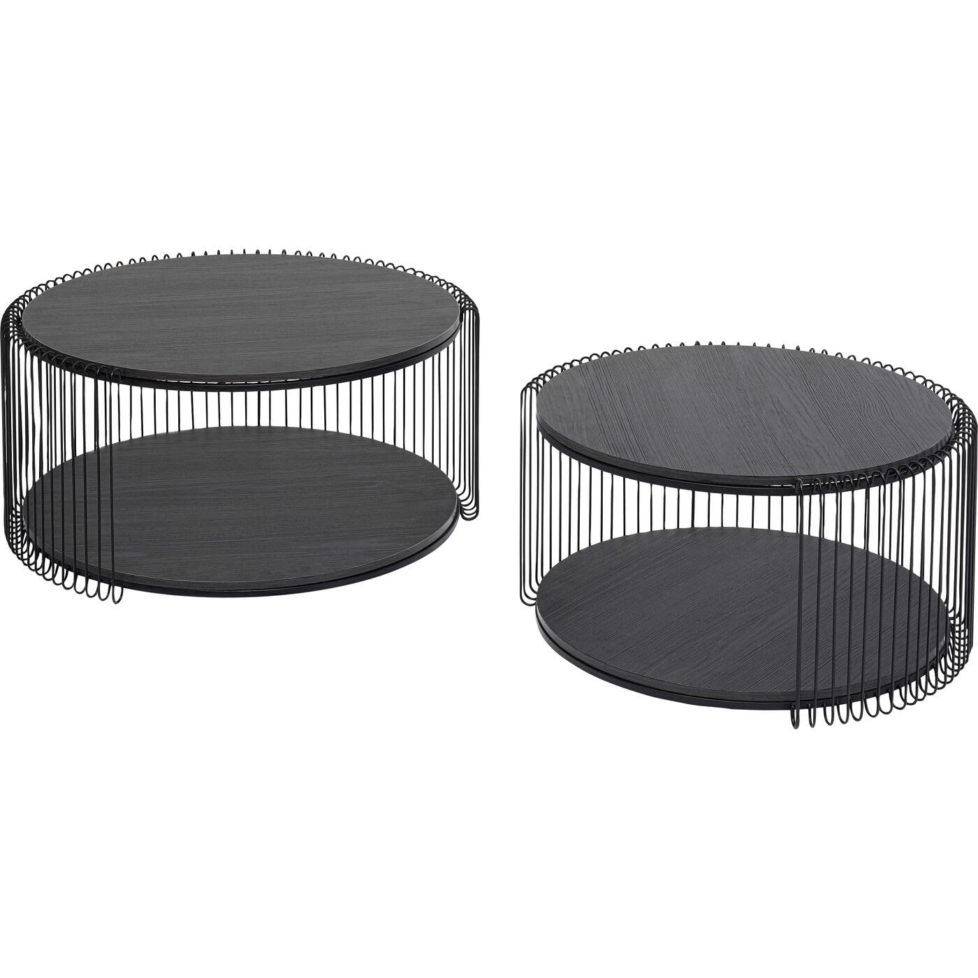 kare-design-couchtisch-wire-double-bubble-2er-set-schwarz-rund-glas-63-cm image 6