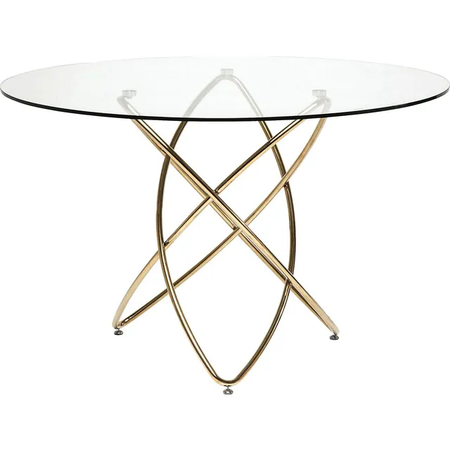 kare-design-tisch-molekular-runder-esstisch-gold-glastisch-120-cm-f-r-6-7-person image 1