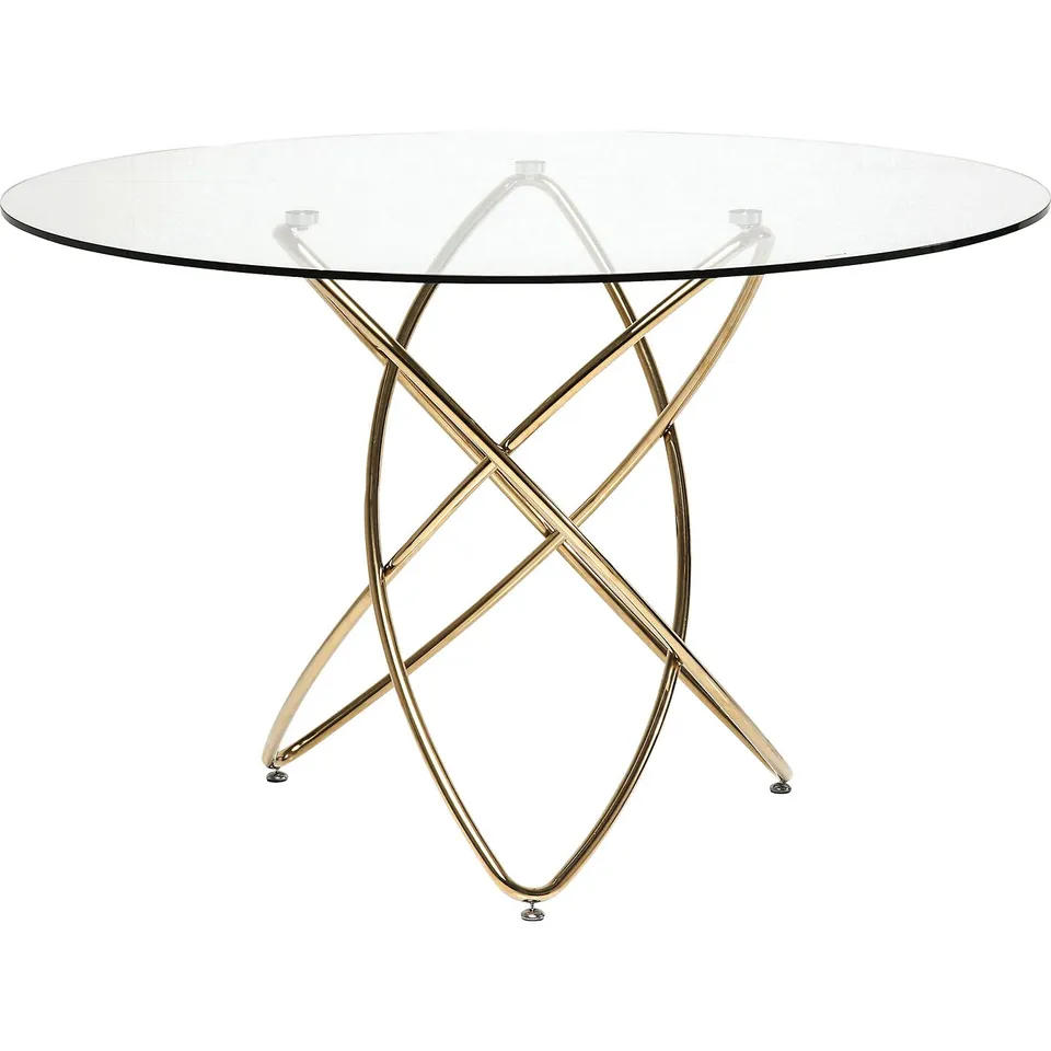 kare-design-tisch-molekular-runder-esstisch-gold-glastisch-120-cm-f-r-6-7-person image 1