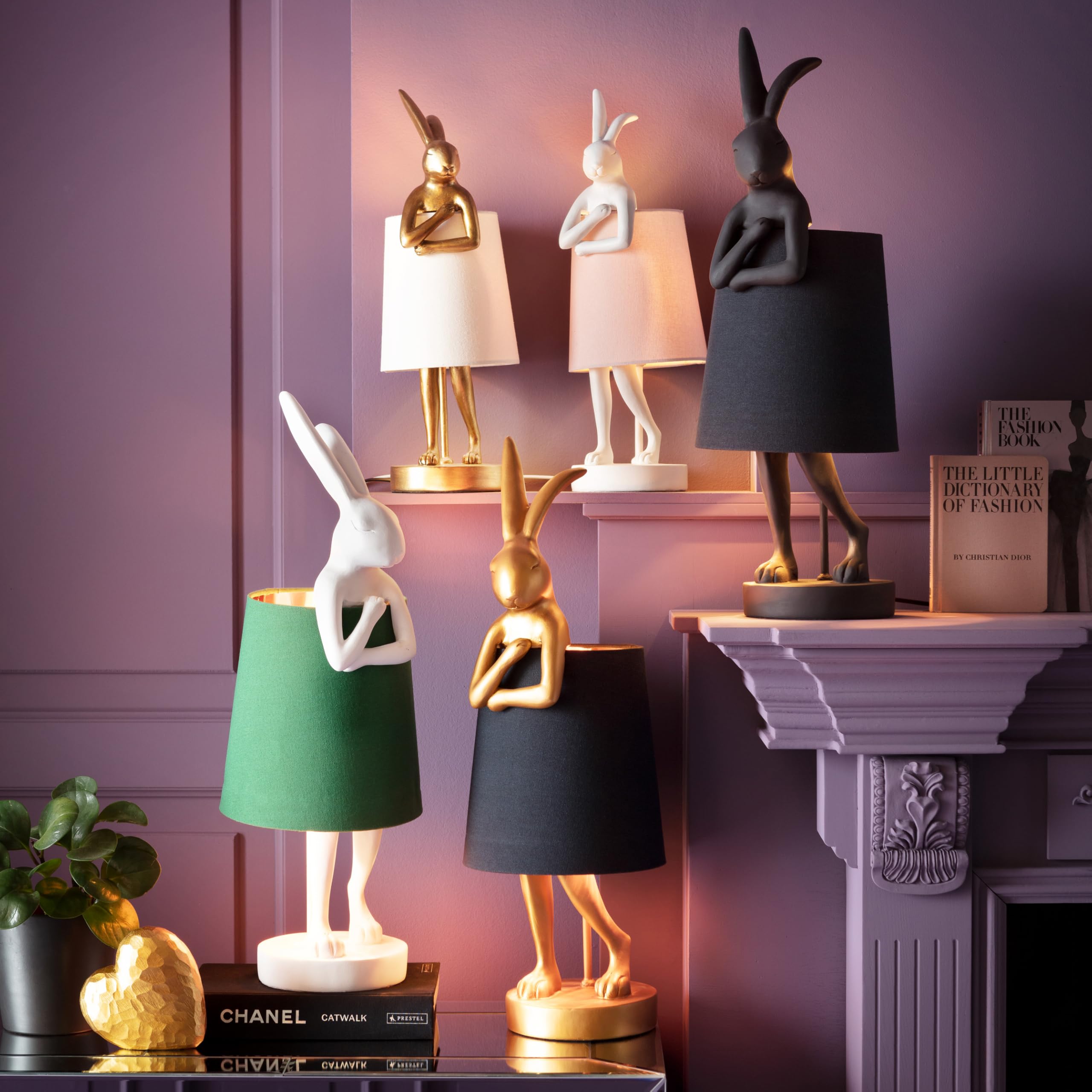 kare-design-tischlampe-animal-rabbit-gold-schwarz-hasen-tischleuchte-68x23x26-cm image 4
