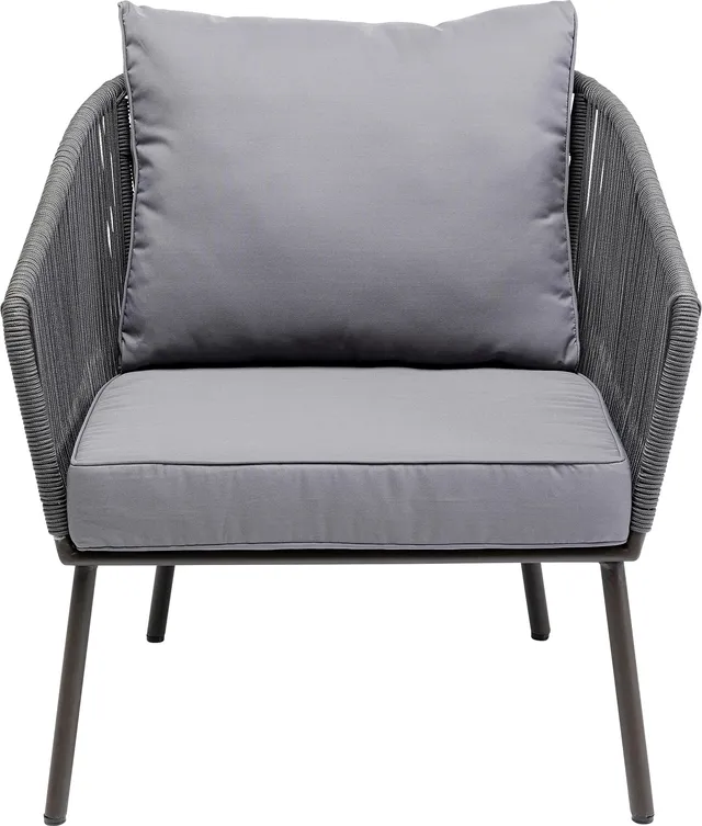 kare-design-sessel-elba-grau-84x84x76-cm-outdoor-relaxsessel-mit-kissen image 1