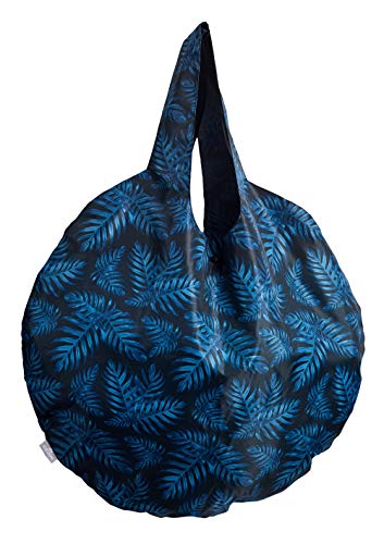 cedon-shopper-philodendron-blue-faltbare-einkaufstasche image 2