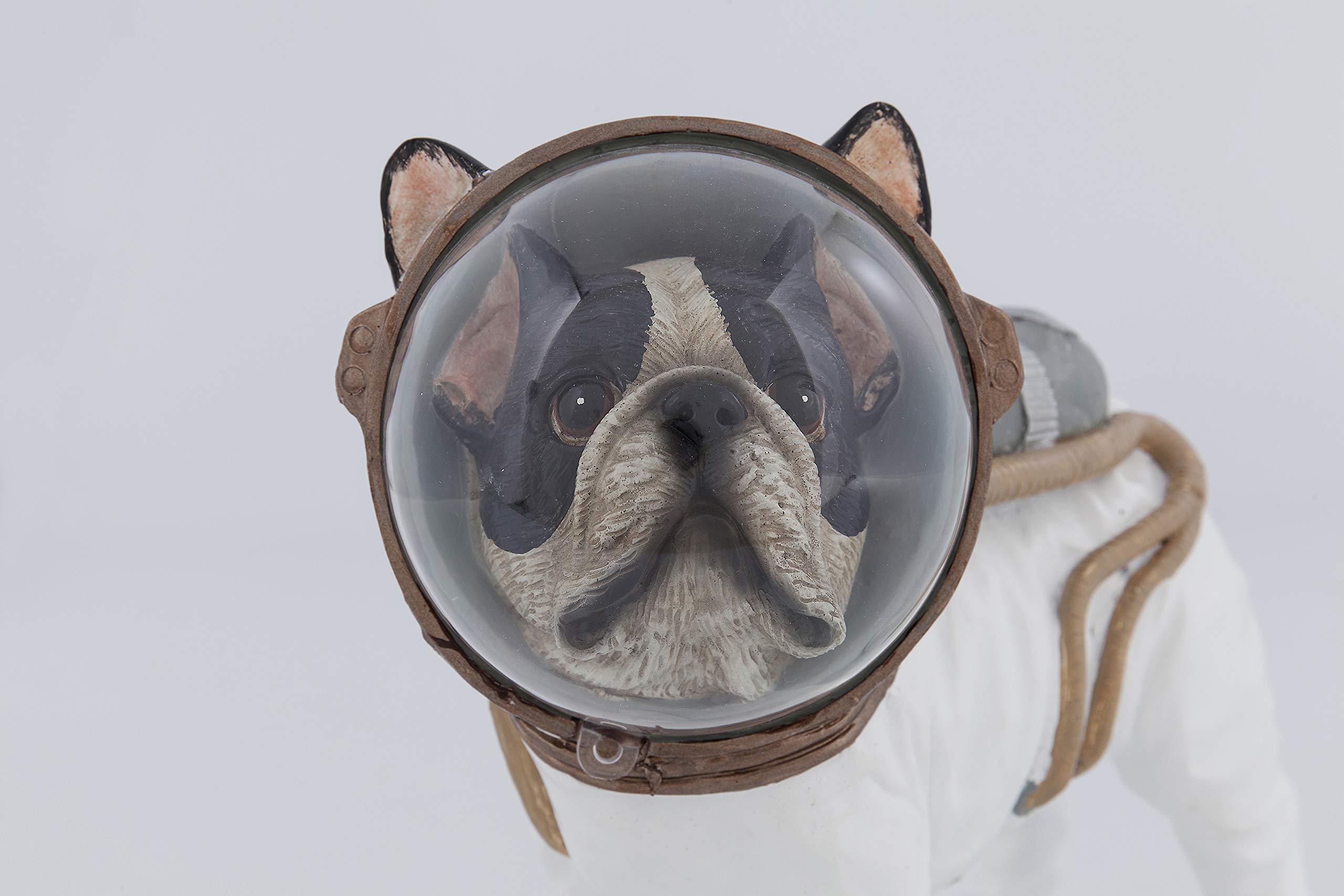 kare-design-space-dog-deko-figur-wei-schwarz-bulldogge-astronaut-21x25x12-cm image 5