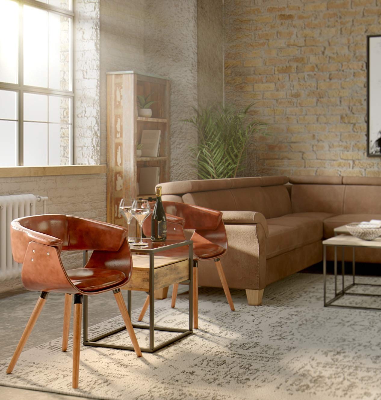 kare-design-armlehnstuhl-monaco-nougat-braun-vintage-leder-47x58x72-cm image 2