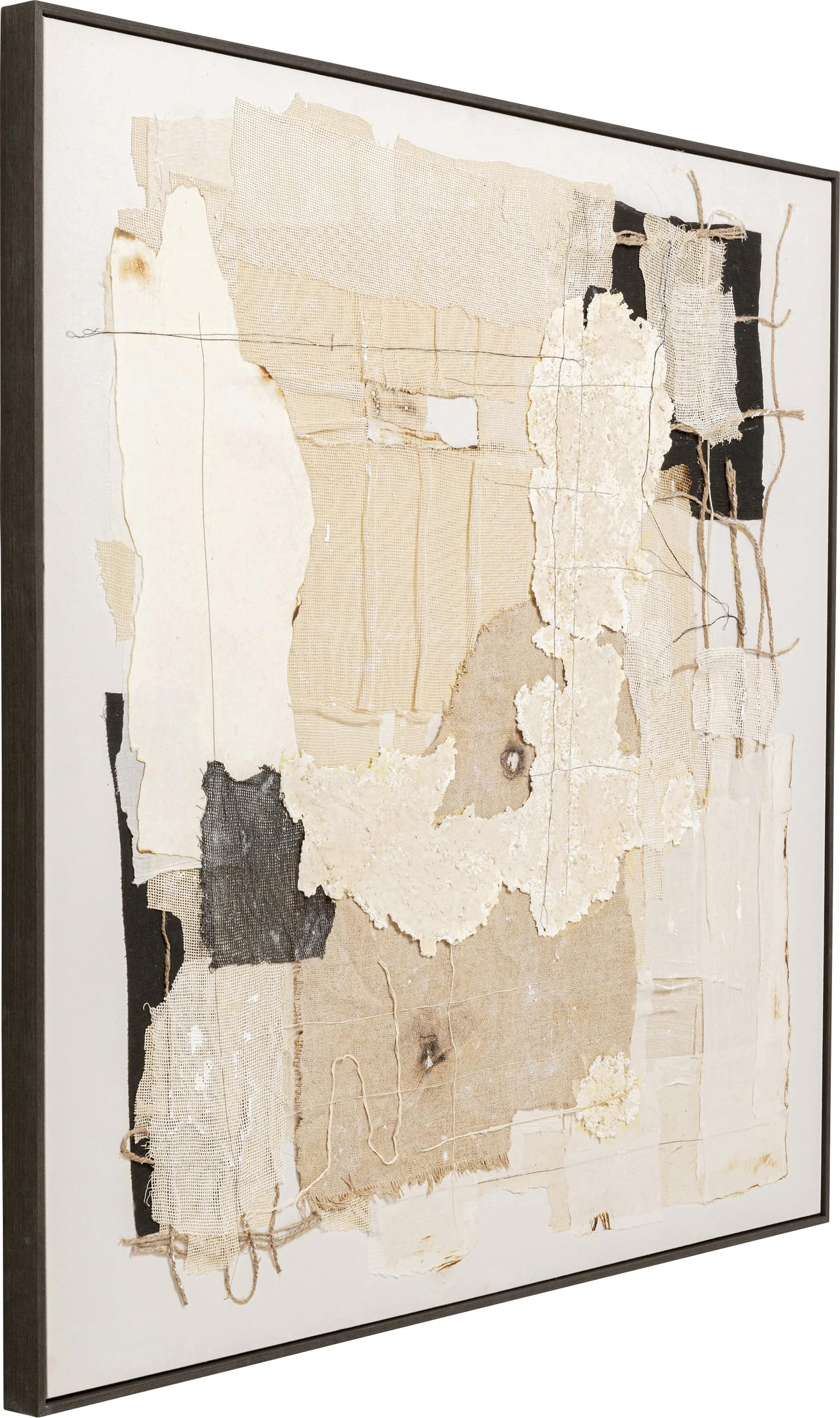 kare-design-leinwandbild-arty-collage-beige-120x120-cm image 3