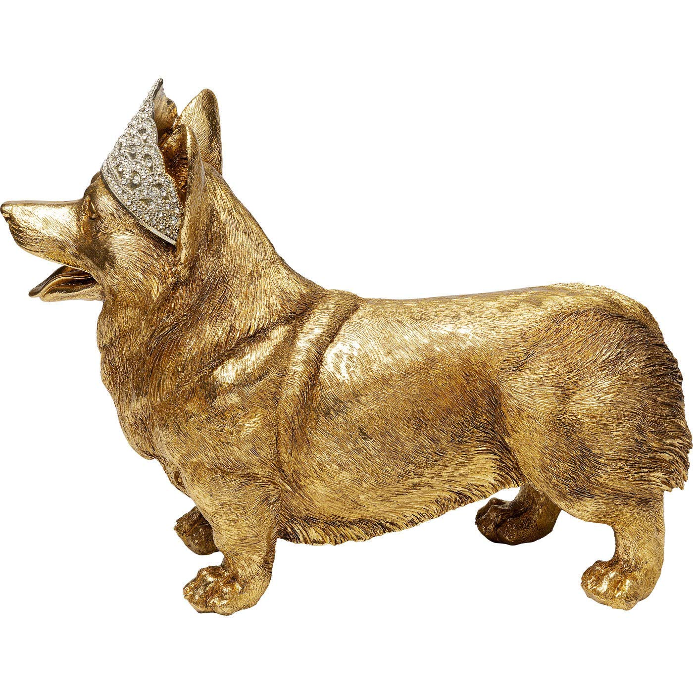 kare-design-deko-objekt-royal-standing-corgi-gold-40x54x20-cm image 4