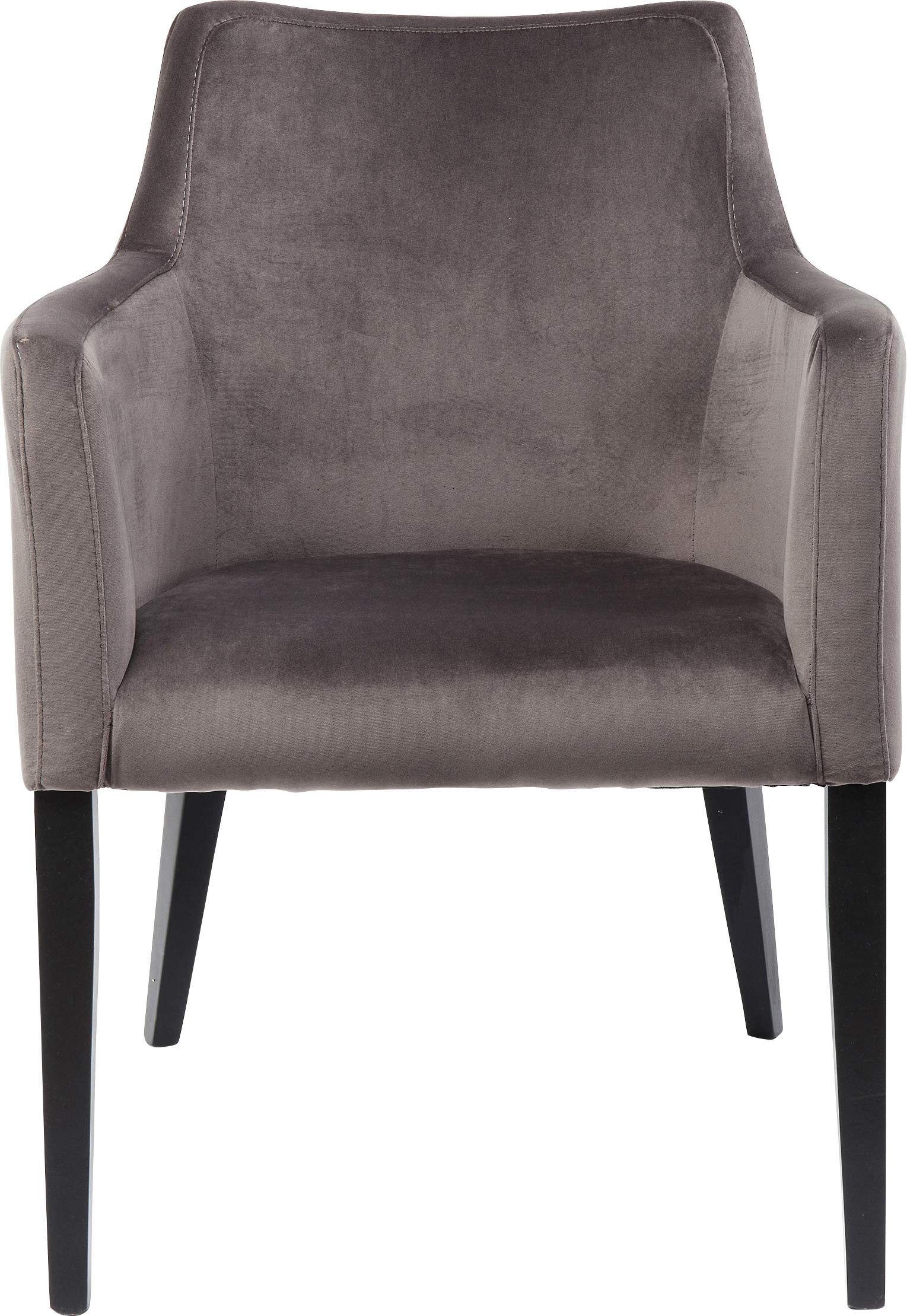 kare-design-mode-armlehnstuhl-grau-samtoptik-87x58x67cm image 1