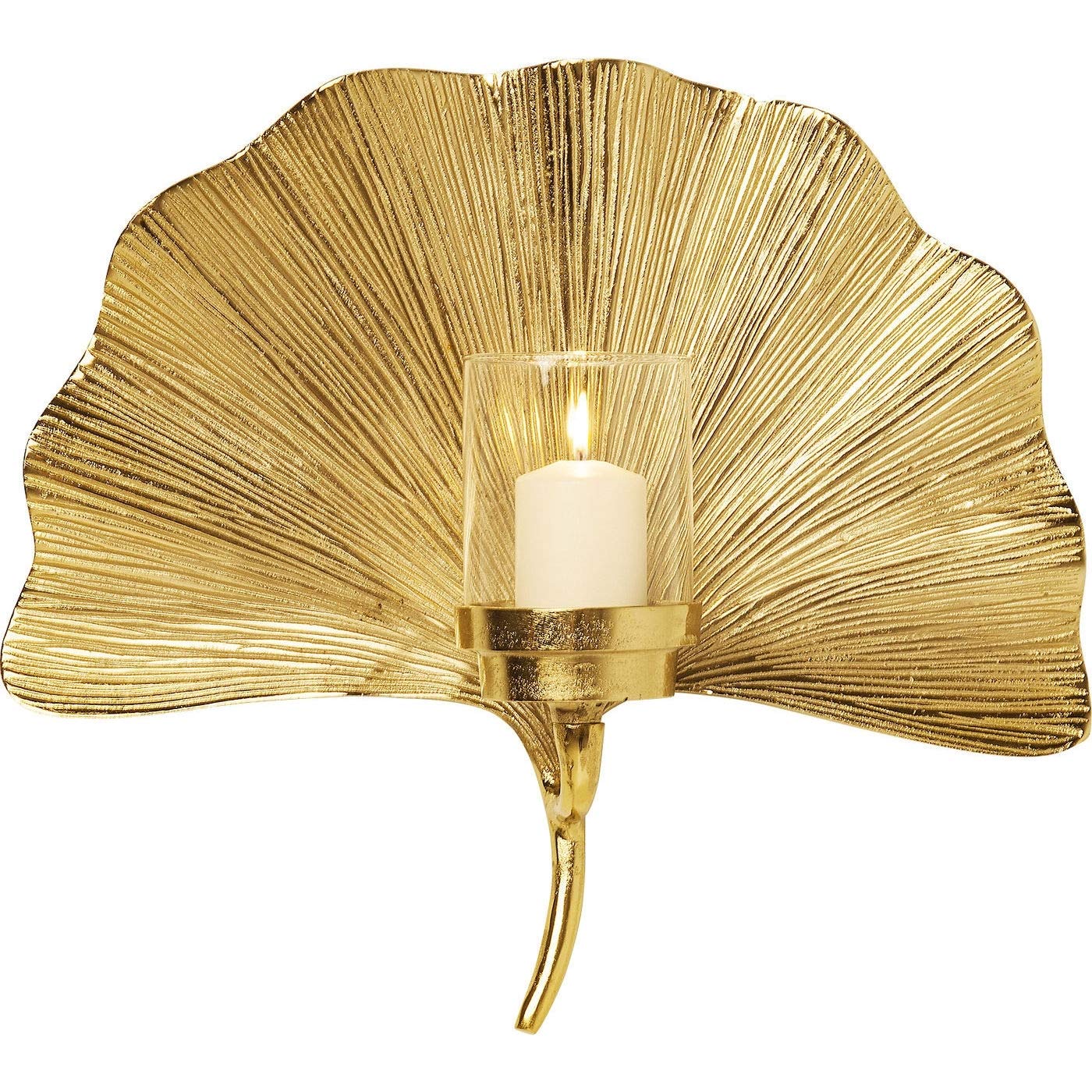 kare-design-wandkerzenhalter-ginkgo-blatt-gold-45-cm image 5