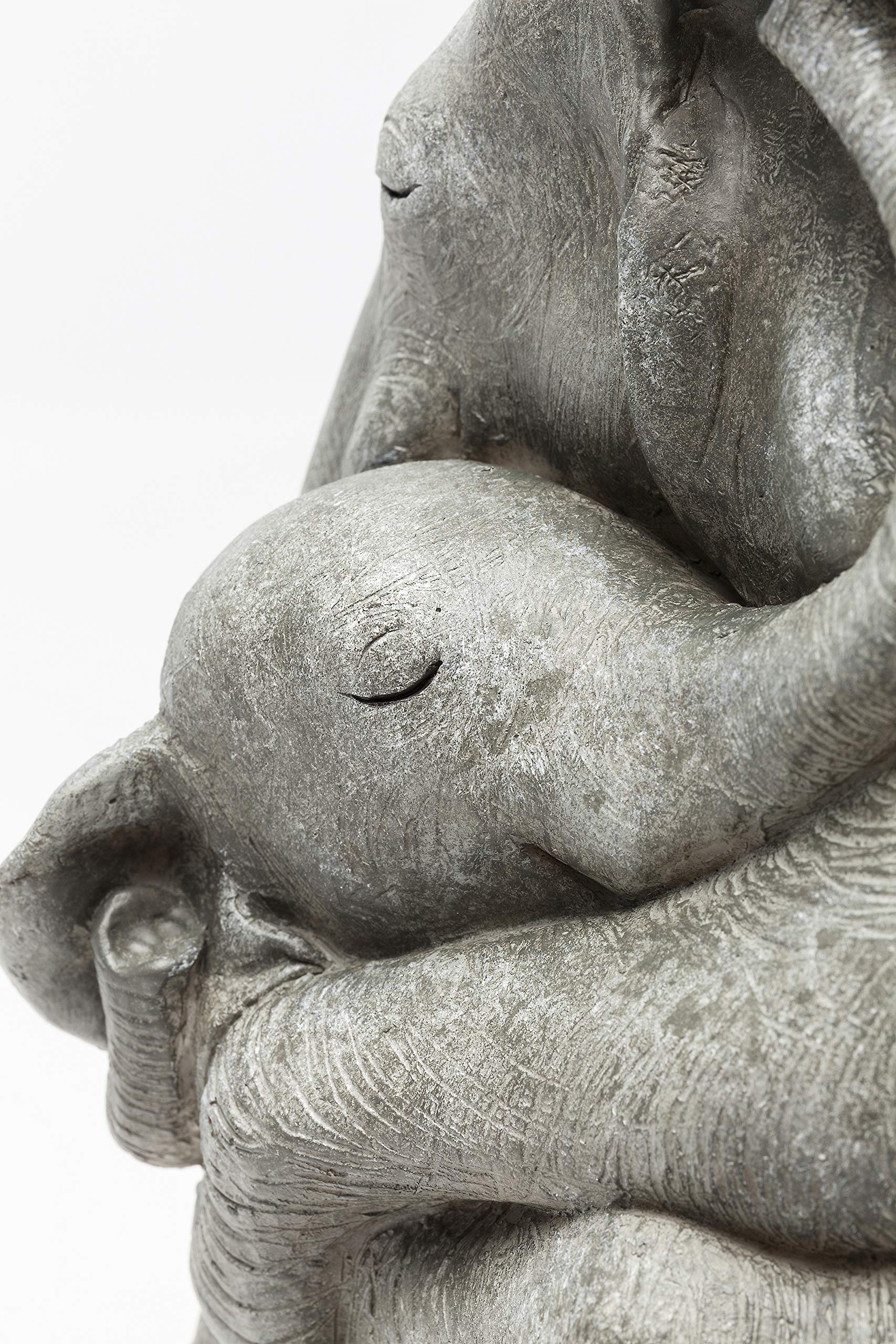 kare-design-deko-figur-elephant-hug-grau-36x22x15-cm image 5