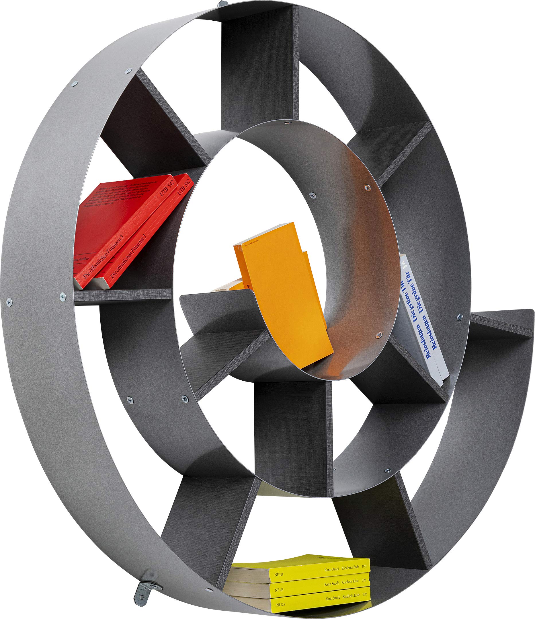 kare-design-wandregal-snail-silber-rund-durchmesser-75-cm-stahl image 5