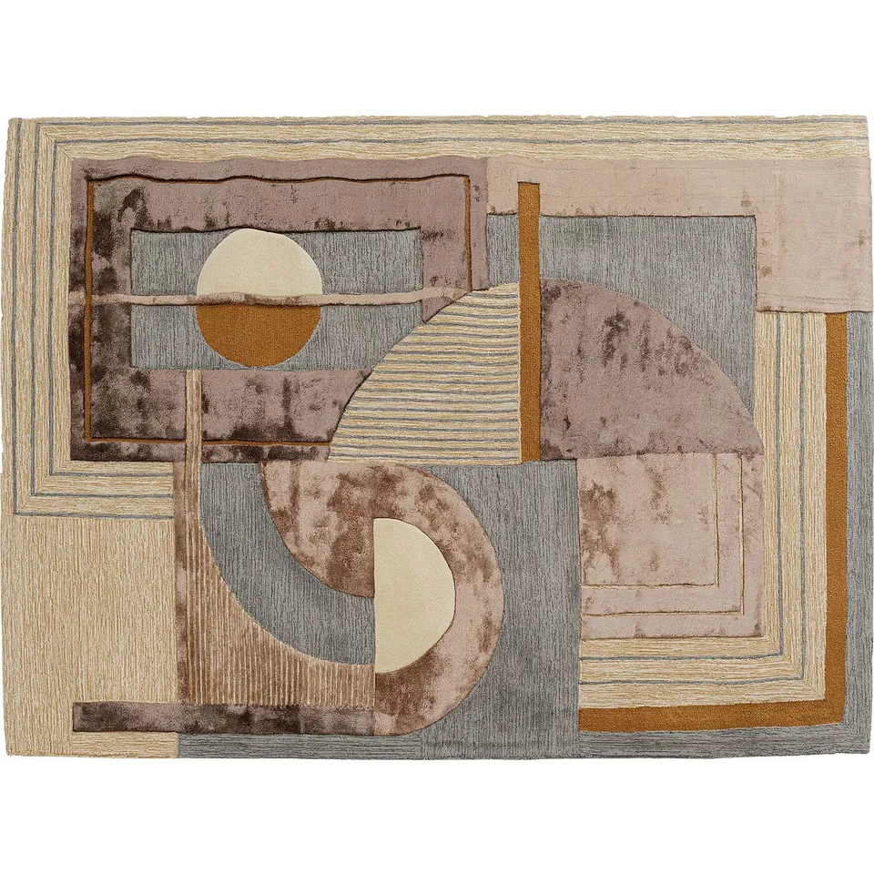 kare-design-teppich-cubic-creme-beere-170x240-cm-wolle-viskose image 1