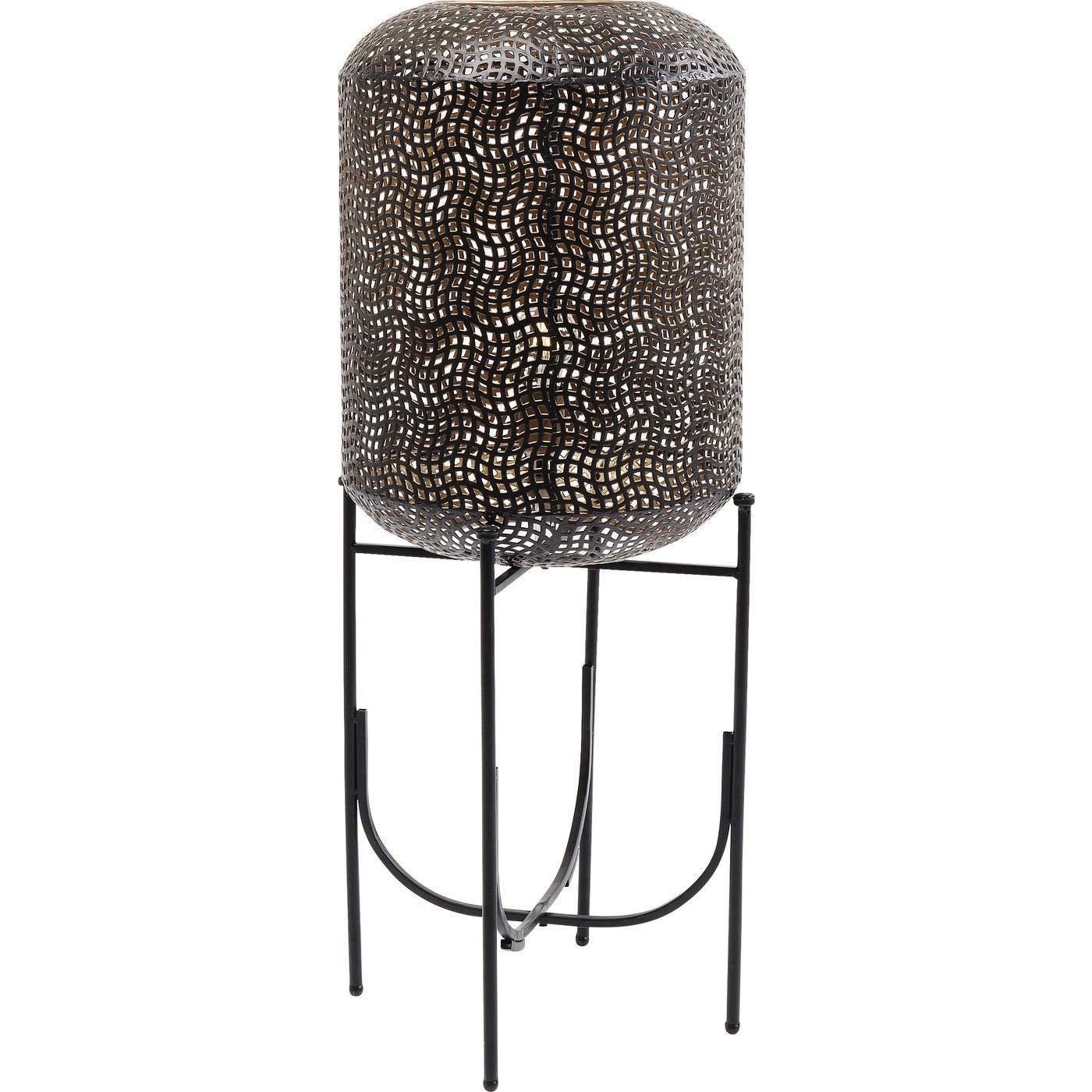 kare-design-oasis-stehleuchte-schwarz-92x38x38-cm-orientalische-bodenlampe-stahl image 1