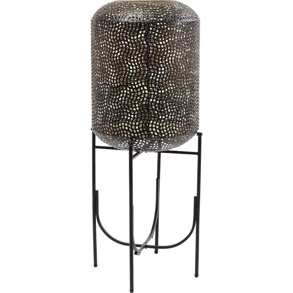 kare-design-oasis-stehleuchte-schwarz-92x38x38-cm-orientalische-bodenlampe-stahl image 1