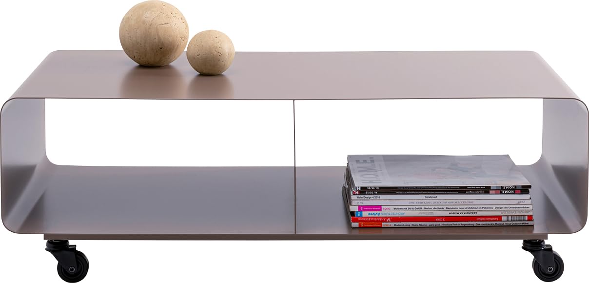 kare-design-lounge-m-lowboard-tv-board-grau-taupe-90x41x30-cm-stahl-auf-rollen image 6