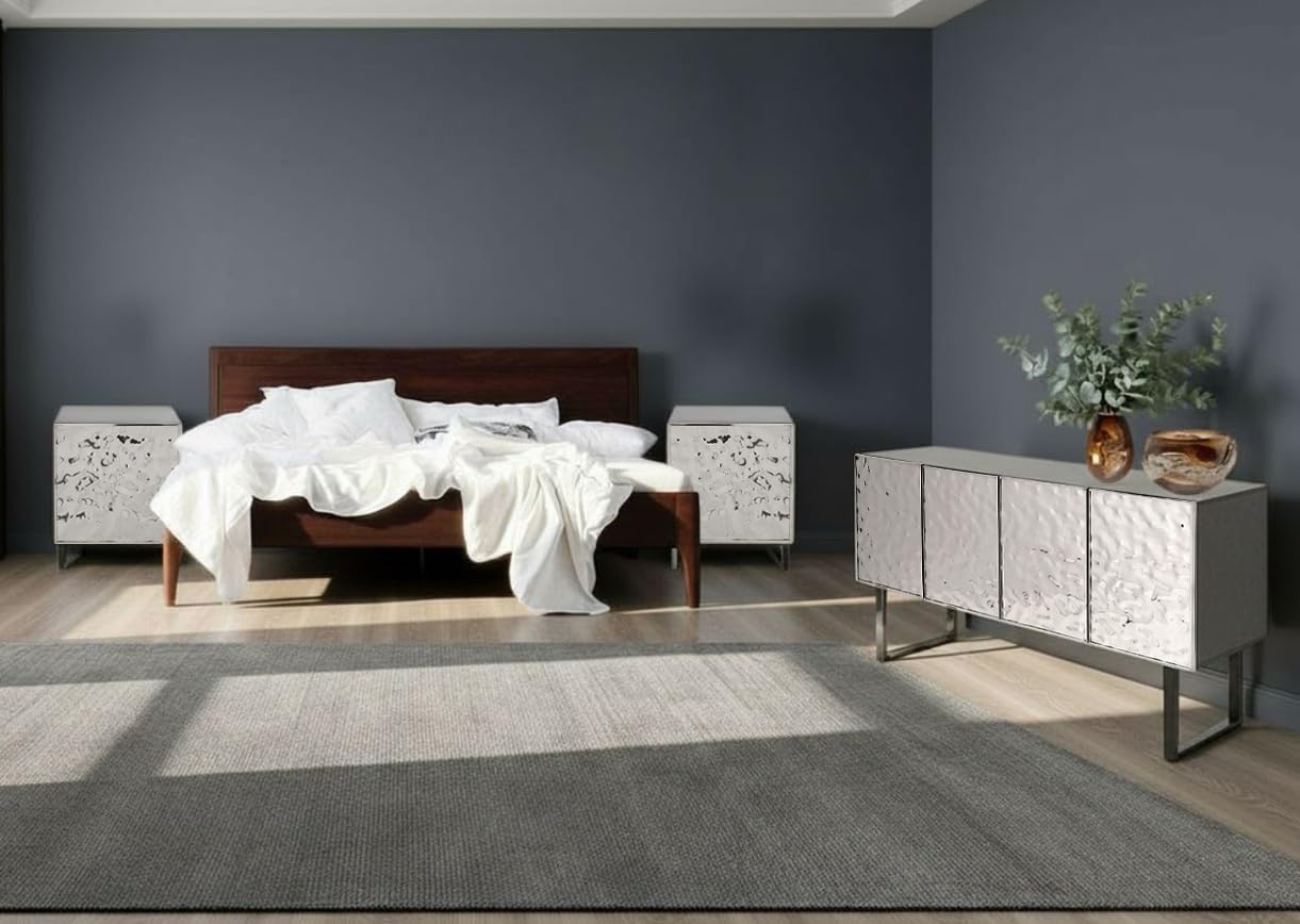kare-design-carino-kommode-nachttisch-silber-schwarz-chrom-finish-50x40x39-cm-pu image 2