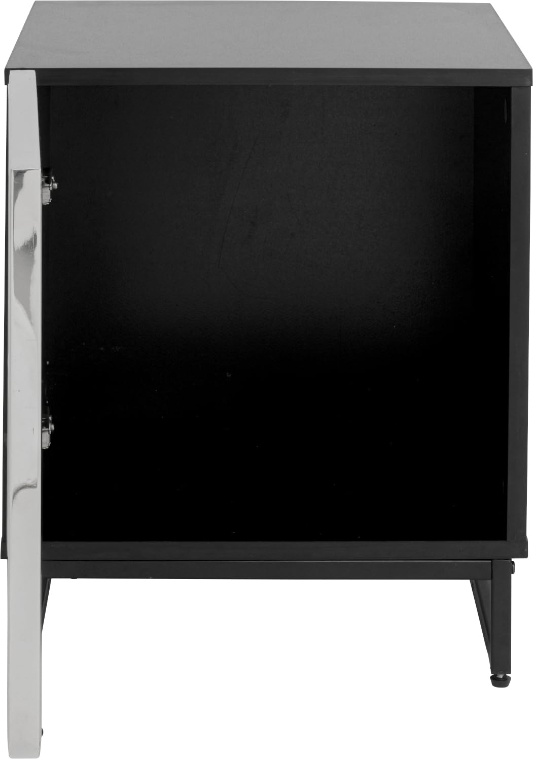 kare-design-carino-kommode-nachttisch-silber-schwarz-chrom-finish-50x40x39-cm-pu image 7