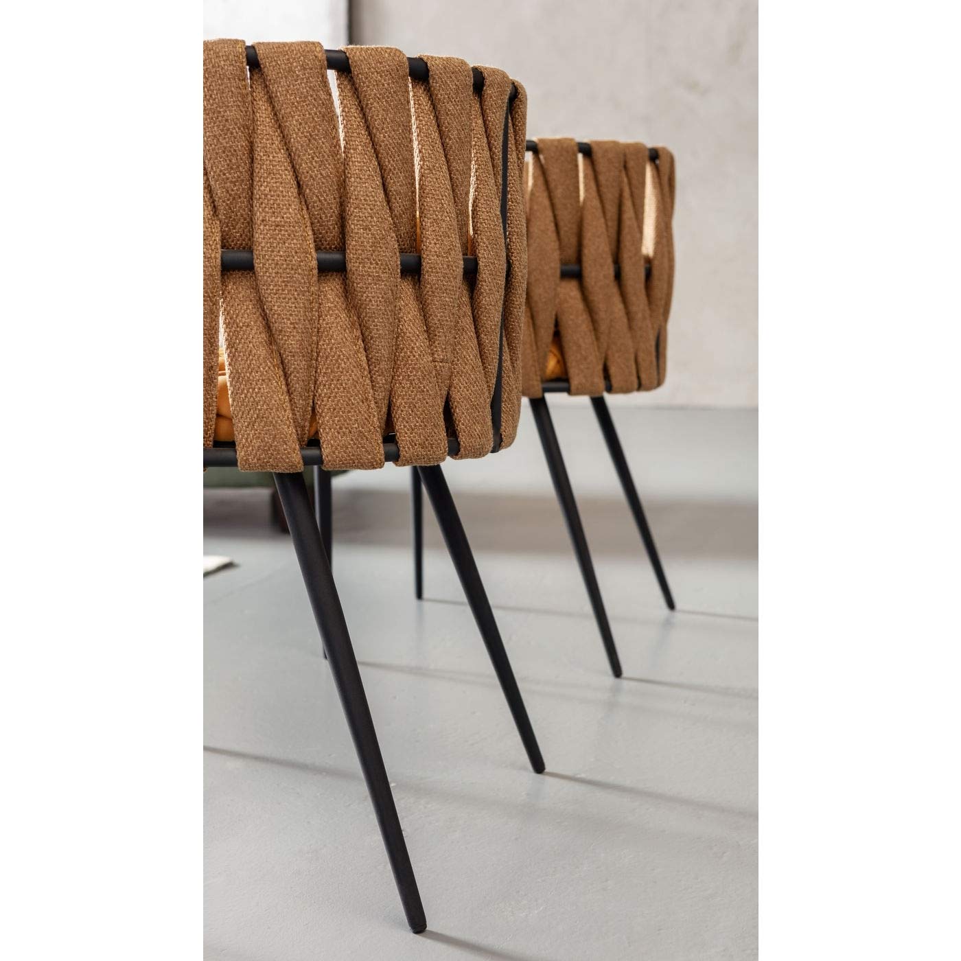 kare-design-armlehnstuhl-cheerio-gelb-75x55x52-cm-flechtstuhl-mit-kissen image 4