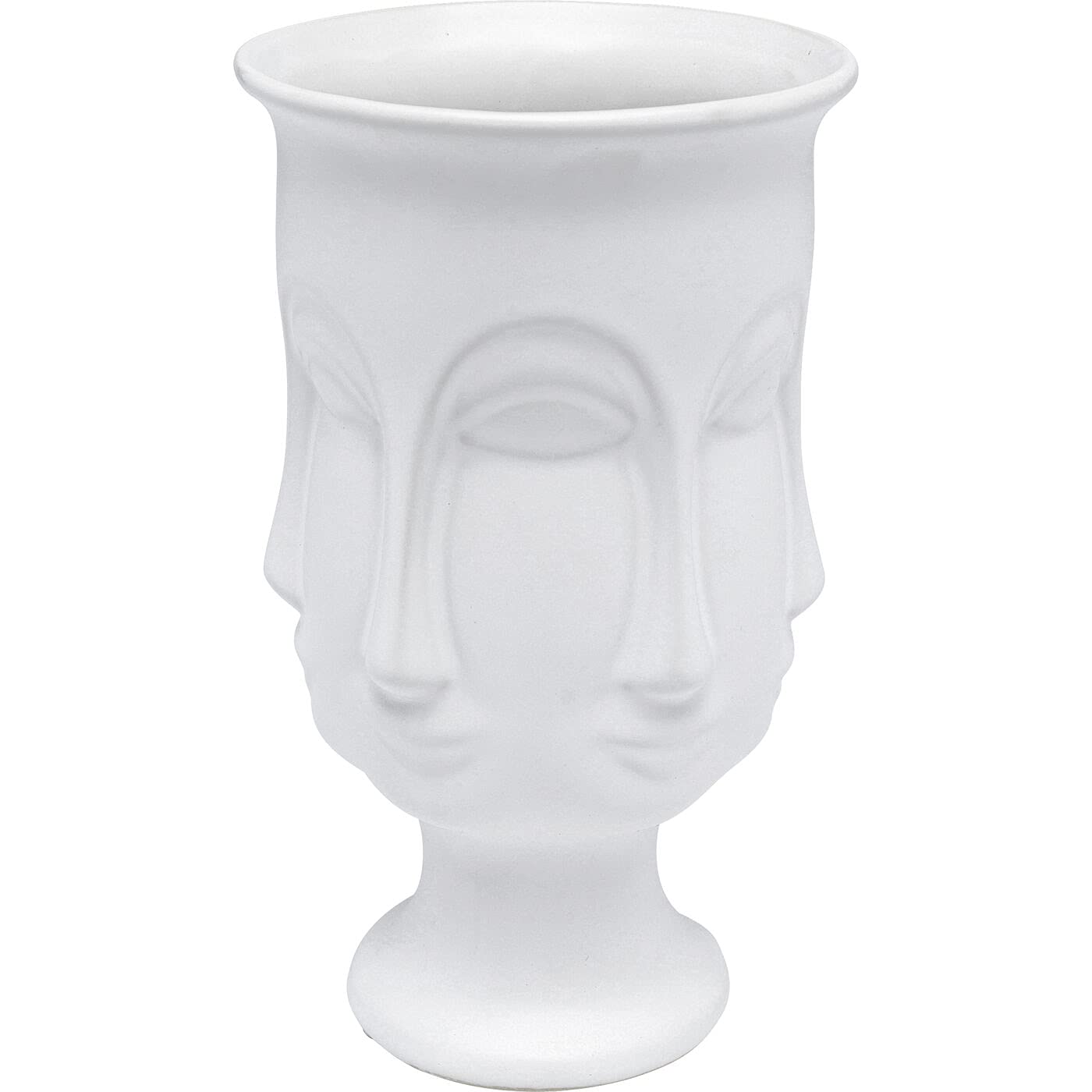 kare-design-caras-deko-vase-wei-23-cm-keramik-tischvase-mit-gesicht image 3