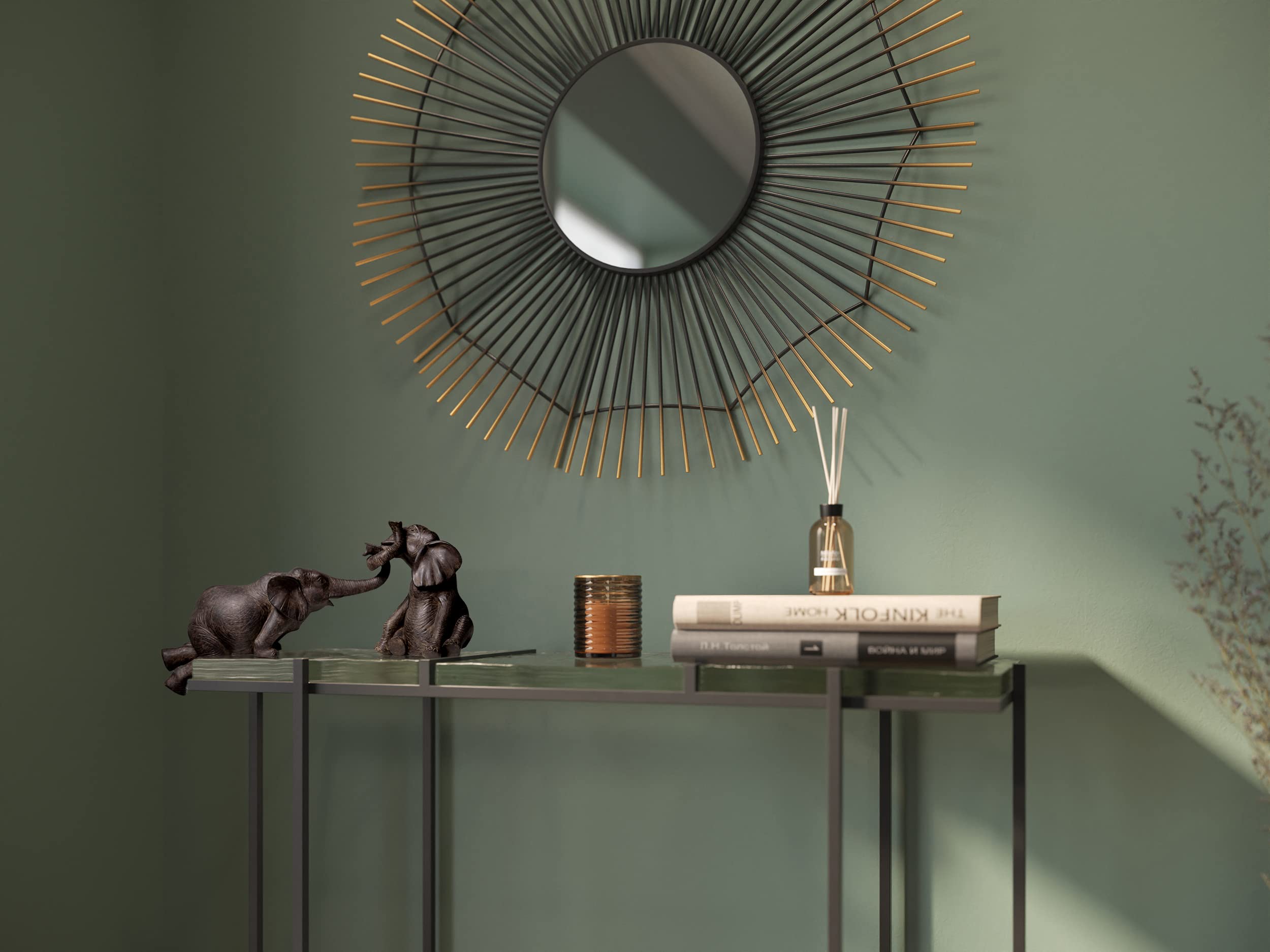 kare-design-elefant-zirkus-deko-figur-2er-set-schwarz-braun image 2
