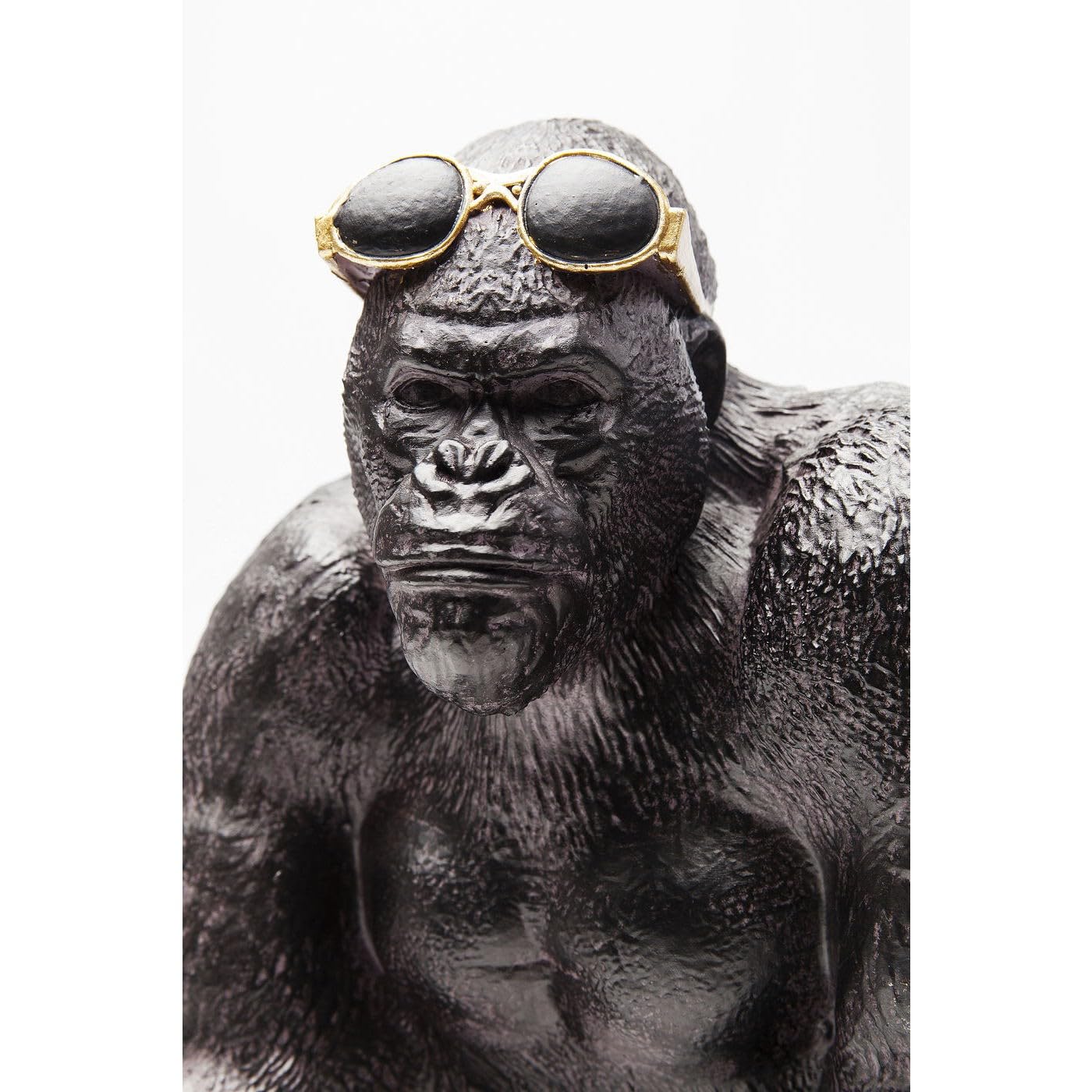kare-design-monkey-beach-deko-objekt-affe-grau-schwarz-30x30x21-cm image 3