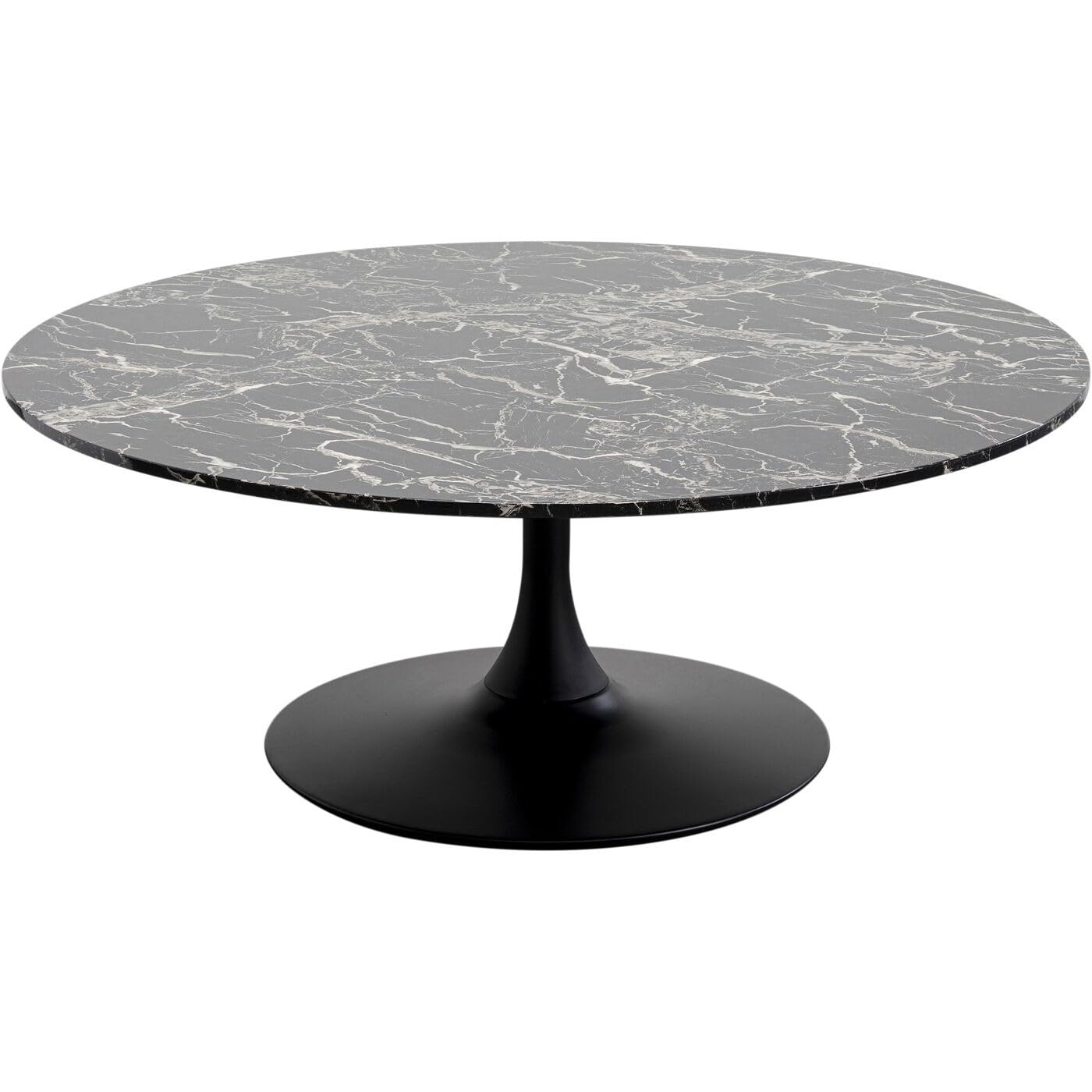 kare-design-schickeria-couchtisch-marmor-schwarz-110cm-rund image 1