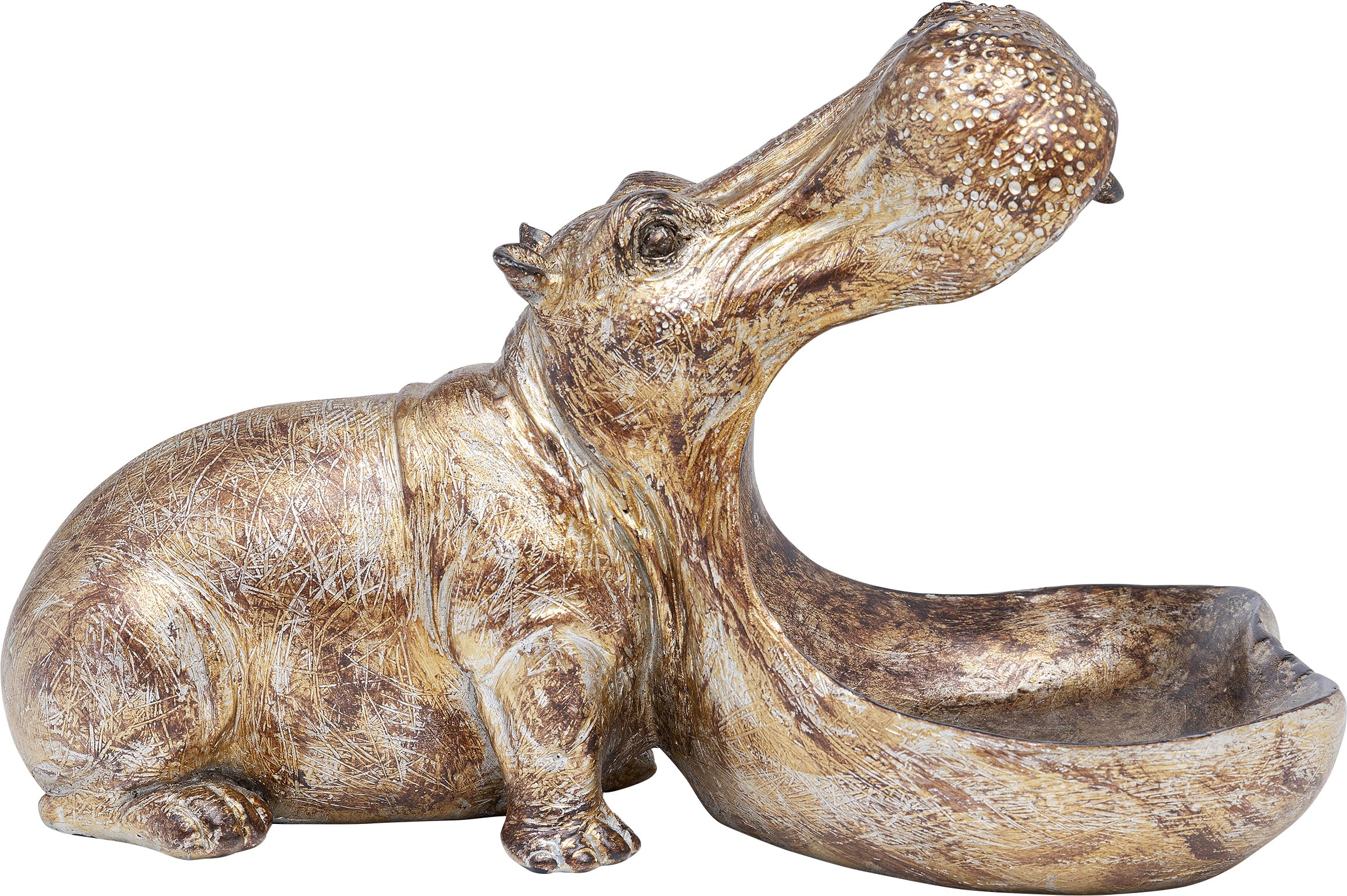 kare-design-hungry-hippo-deko-figur-gold-17x15x27-cm image 4