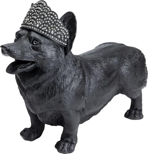 kare-design-royal-standing-corgi-deko-figur-schwarz-52-cm image 6